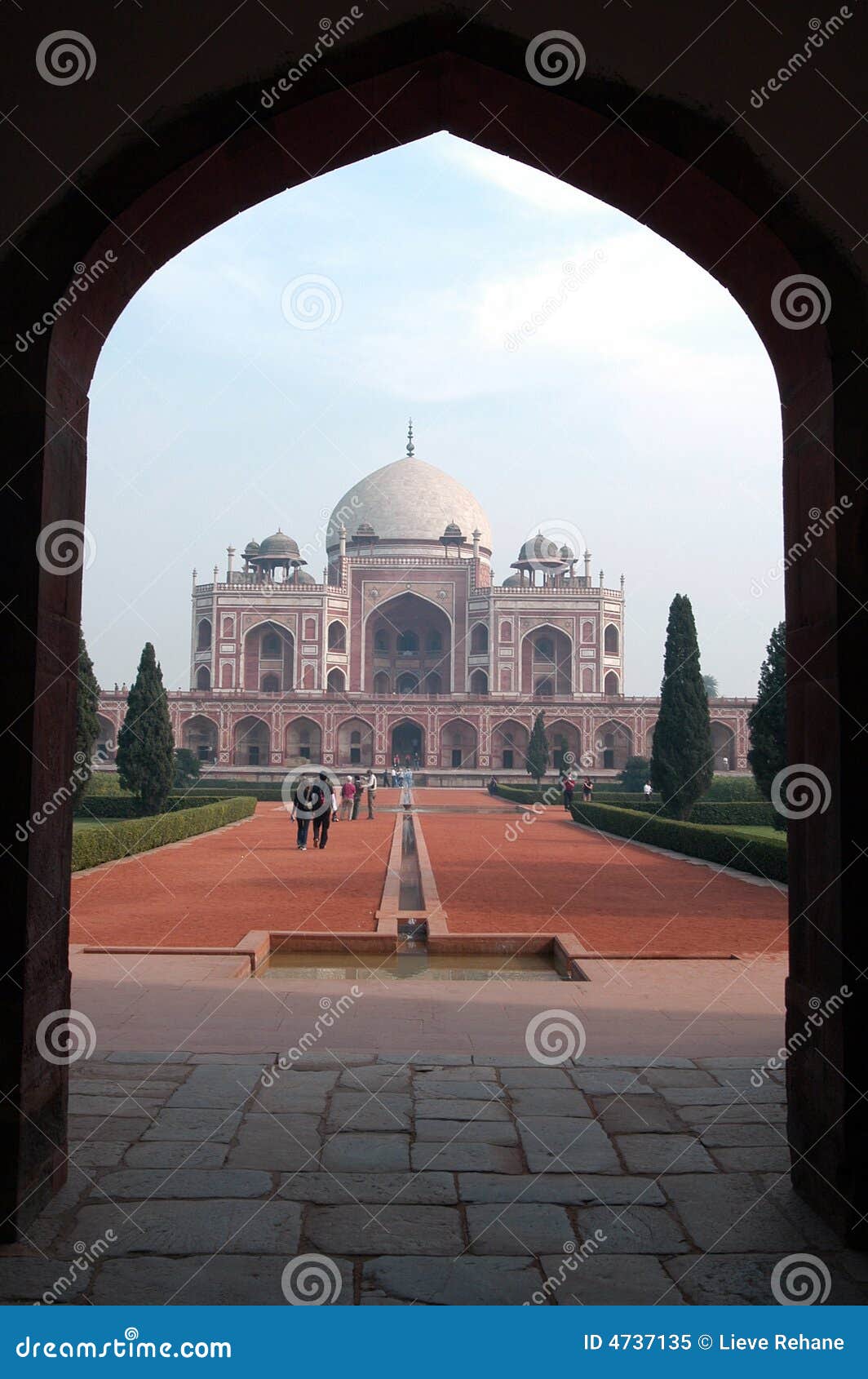 Oud paleis dichtbij Delhi stock afbeelding. Image of paleis 4737135