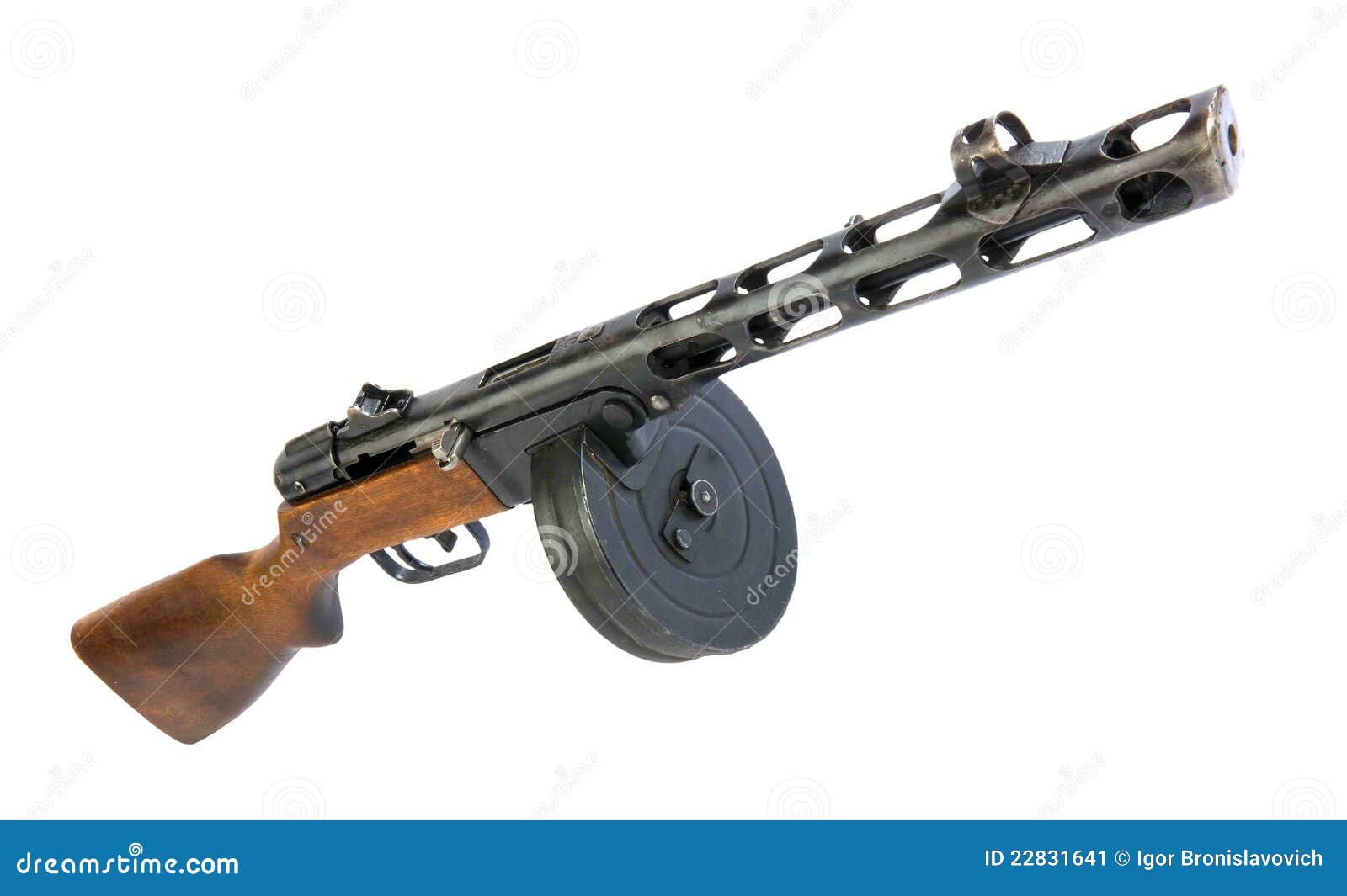 Oud Russisch Machinepistool Stock Afbeelding Image of russisch