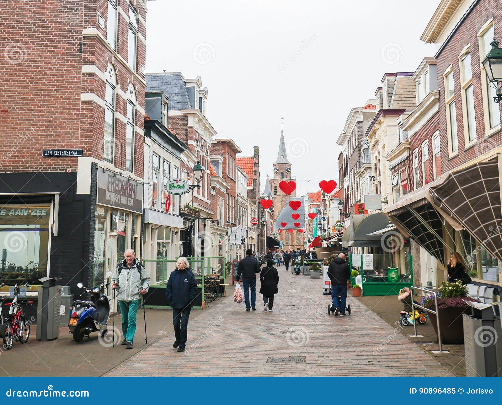 Oude Kerk of Oude Kerk in Scheveningen, Nederland Redactionele