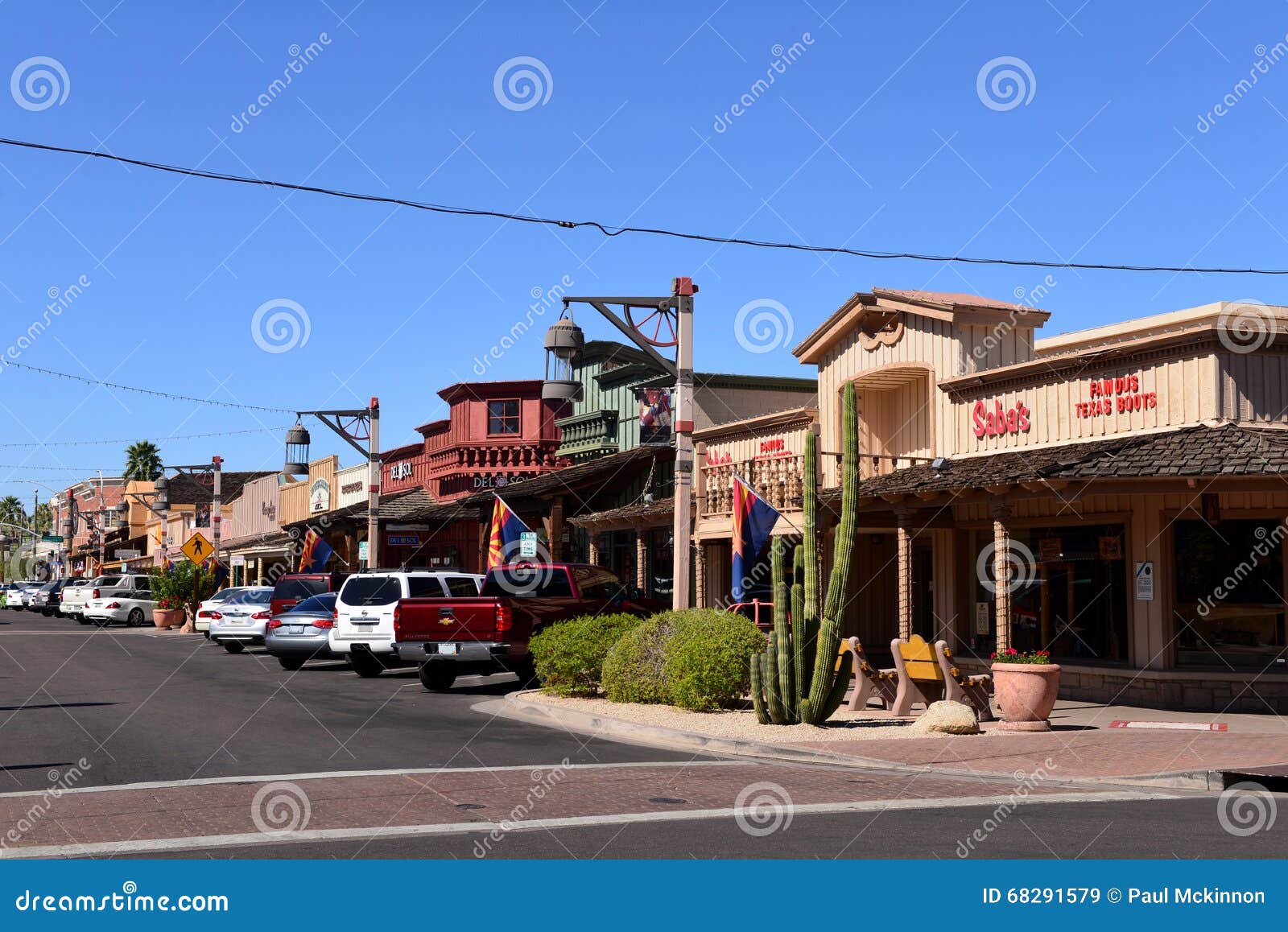 Oude Stad, Scottsdale, Arizona Redactionele Stock Afbeelding - Image of ...