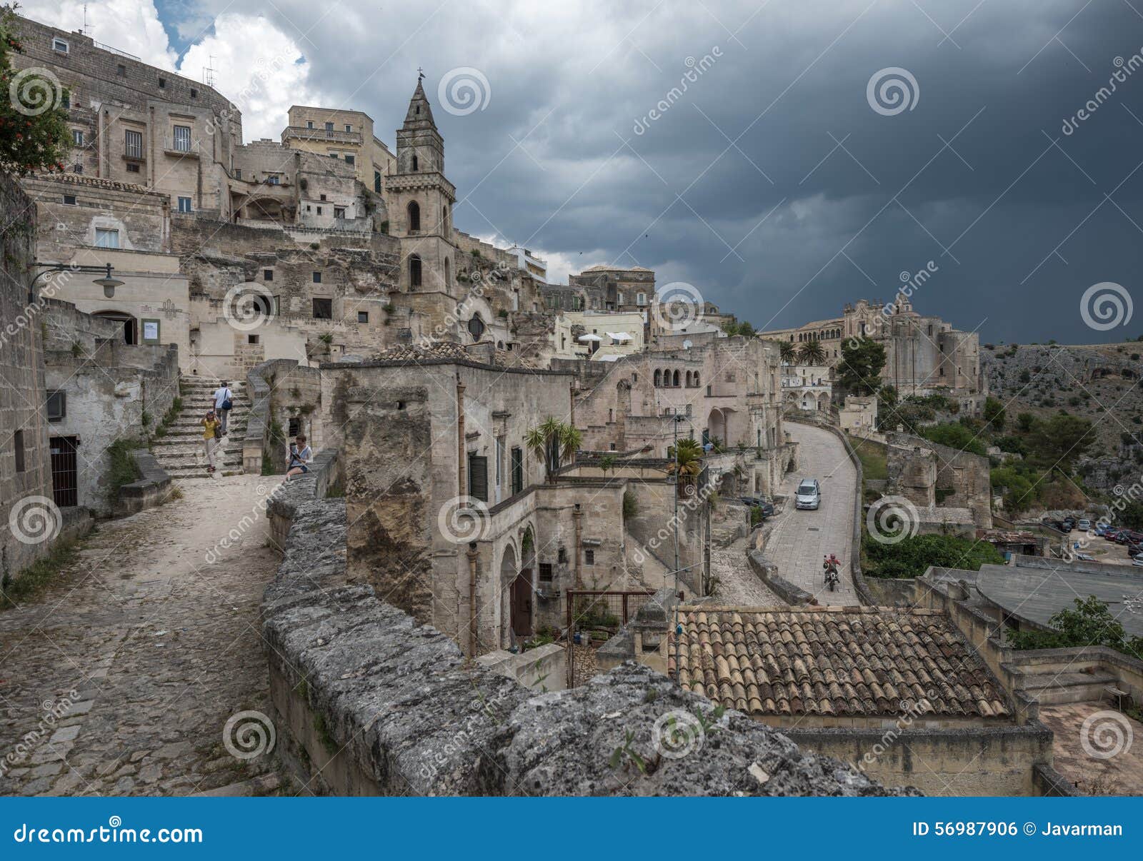 Oude stad van Matera (Sassi di Matera), Basilicata, Italië