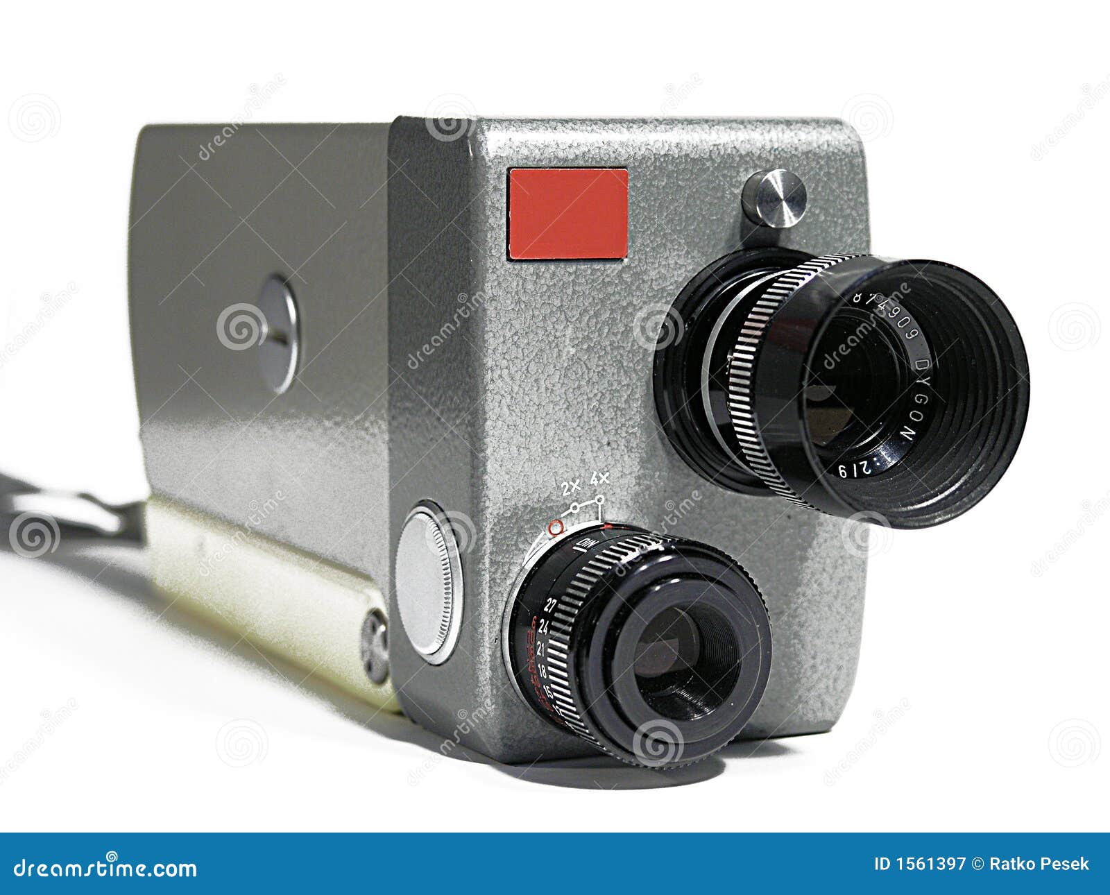 Oude videocamera stock afbeelding. Image of verslag, gezoem 1561397