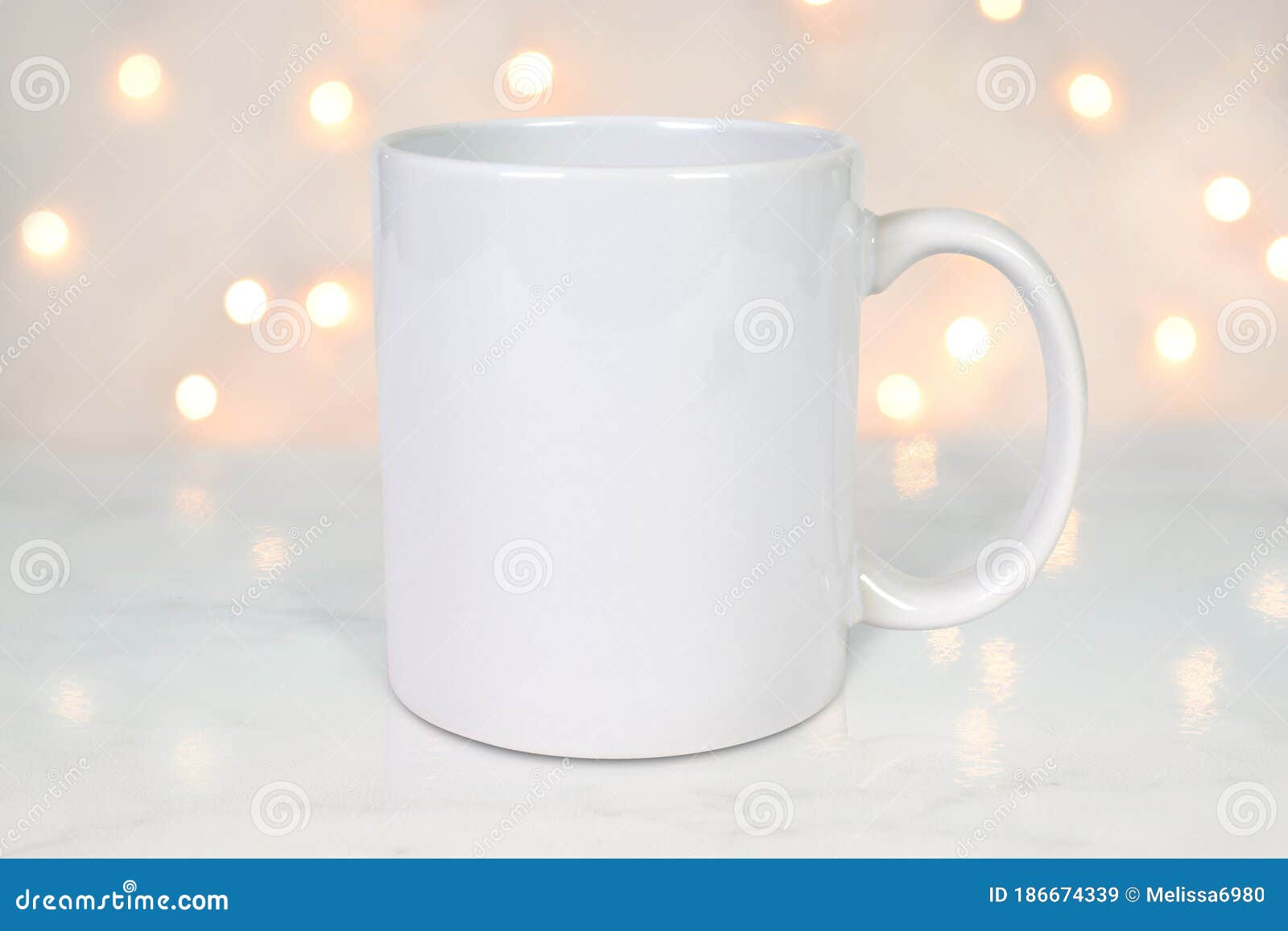 Download 11 Ounce Coffee Mug Mockup With White Bokeh Lights Stock Image Image Of Design Expresso 186674339