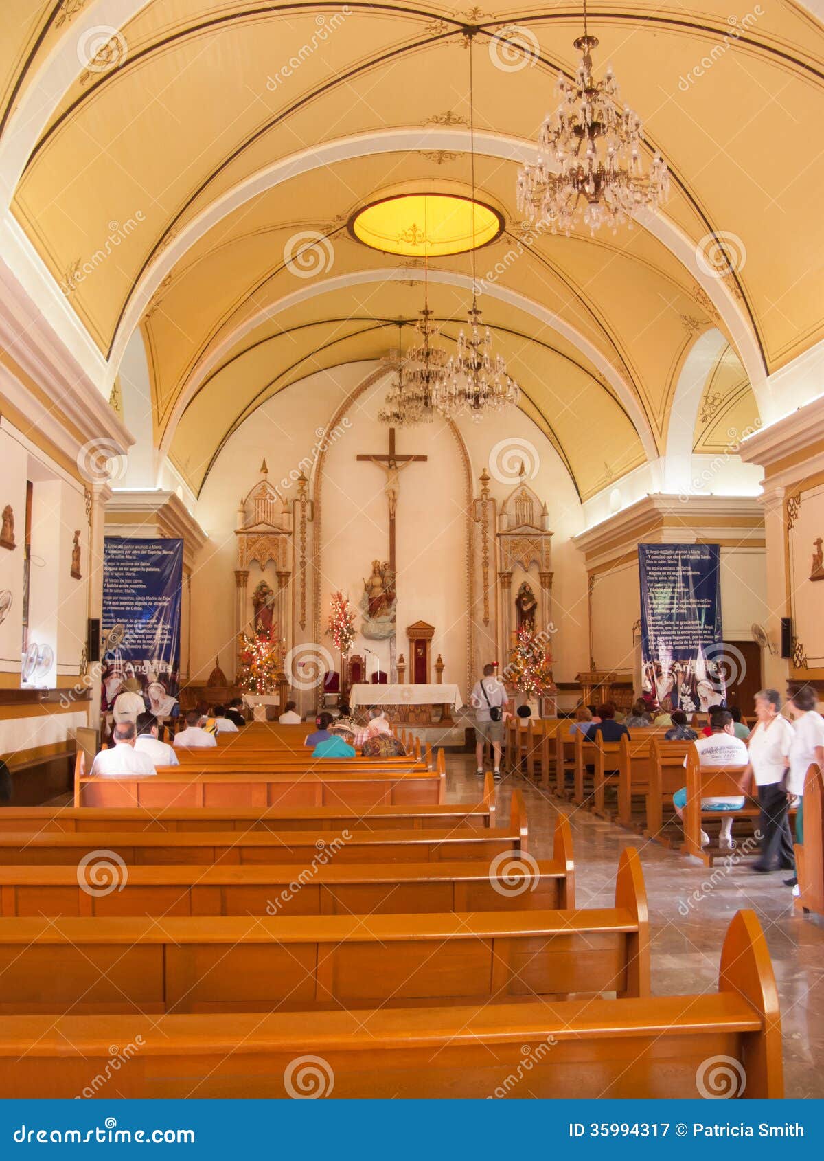 Our Lady of La Paz Cathedral Interior Editorial Photography Image of