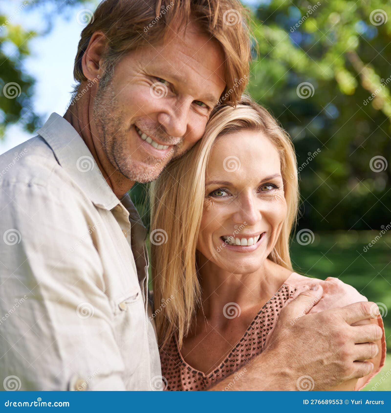 Our Love Is Forever Portrait Of An Affectionate Mature Couple Enjoying A Day In The Park Stock 