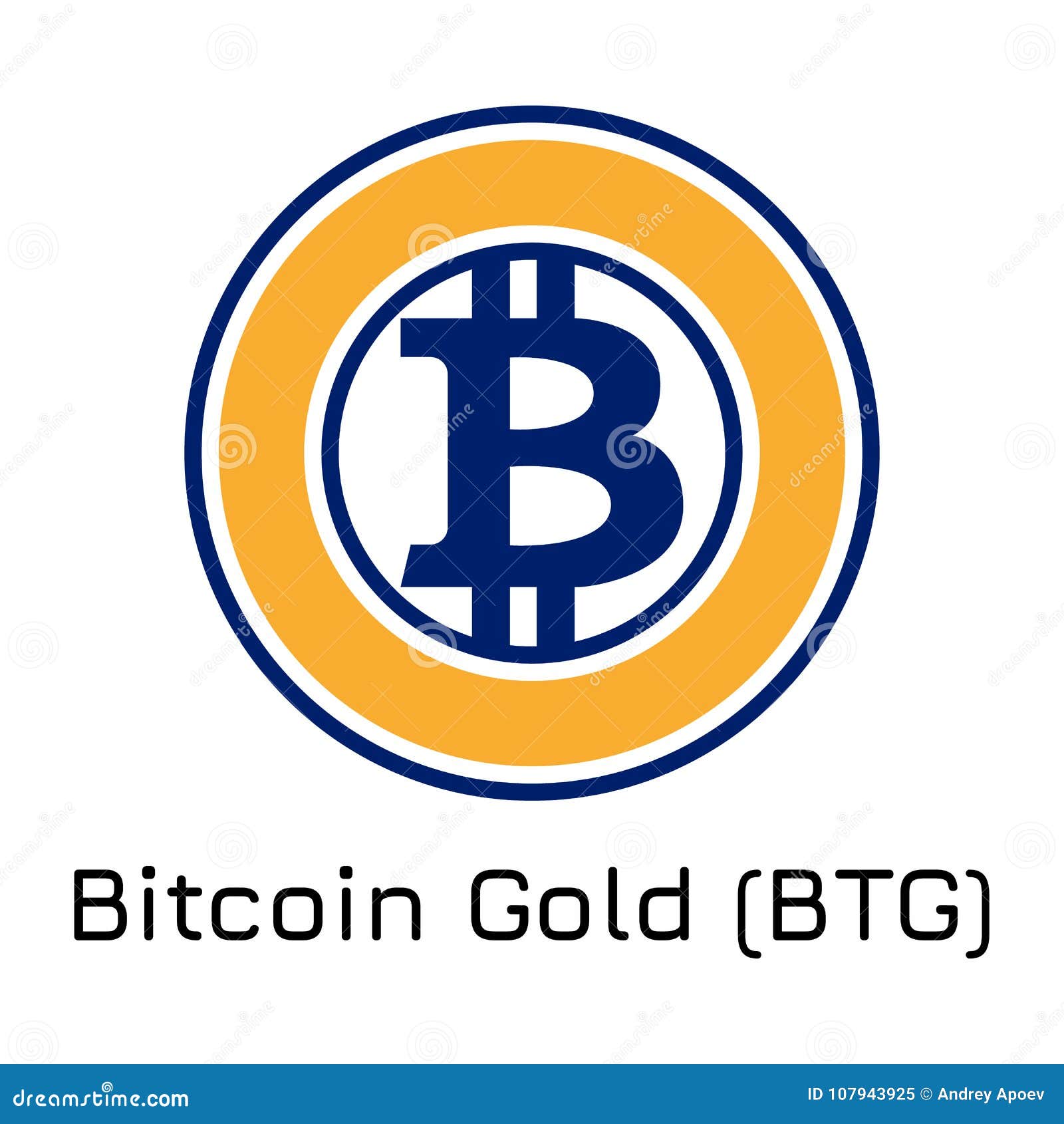 Bitcoin Gold BTG. Ilustração Vetorial De Criptomoeda Ilustração do Vetor -  Ilustração de mercado, digital: 107943925