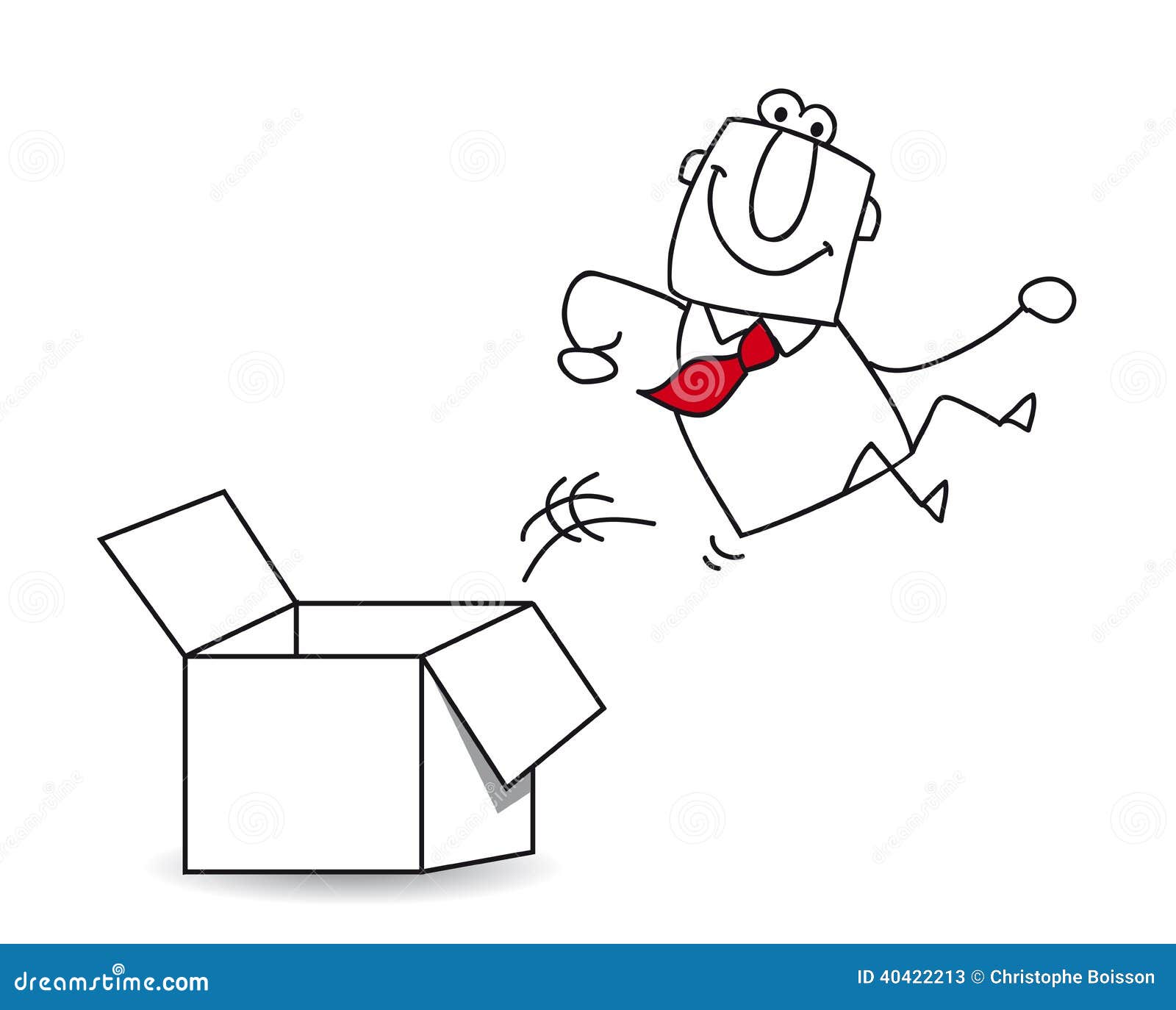Out of the box stock vector.