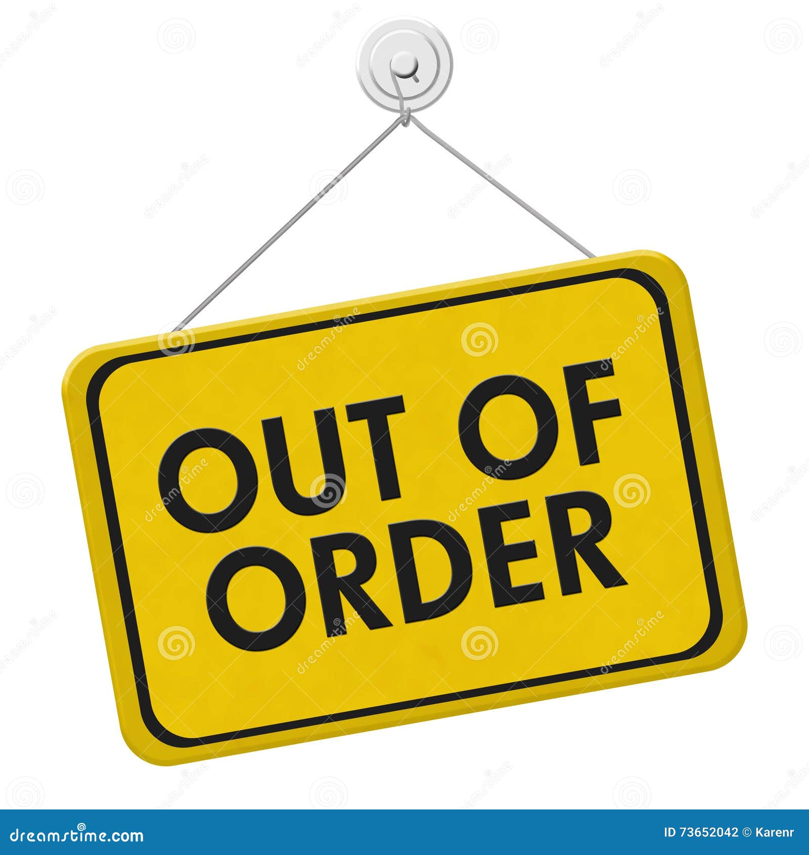 out of order sign