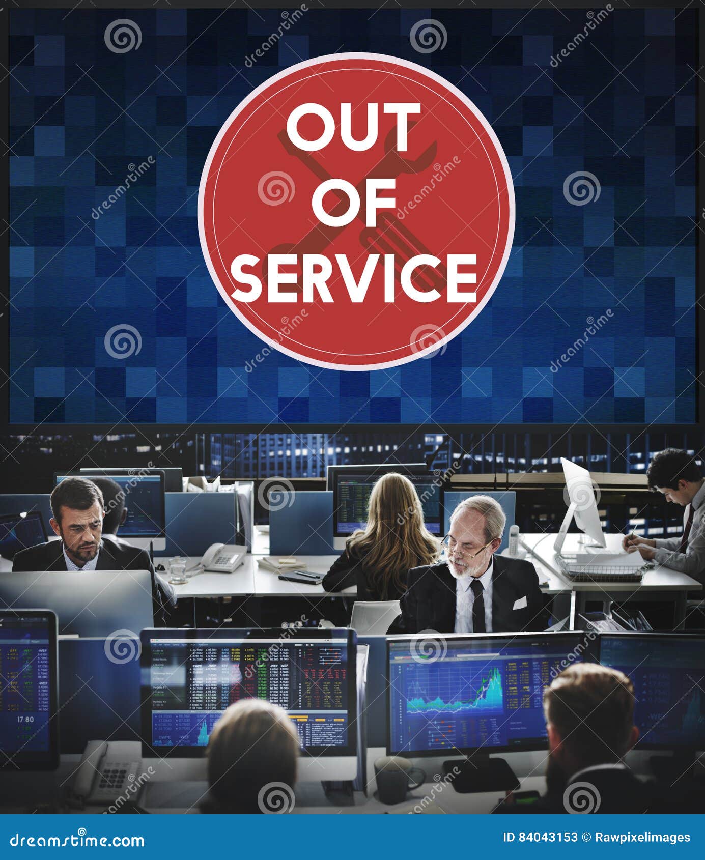 Out Of Service Sign Graphic Concept Stock Image Image Of Sign