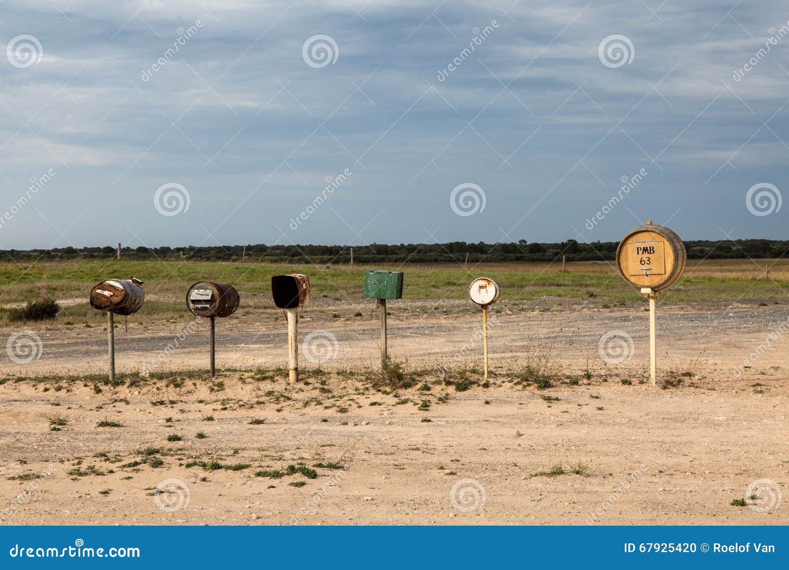 Outback Mailbox stock photo. Image of mailbox, mailboxes 67925420