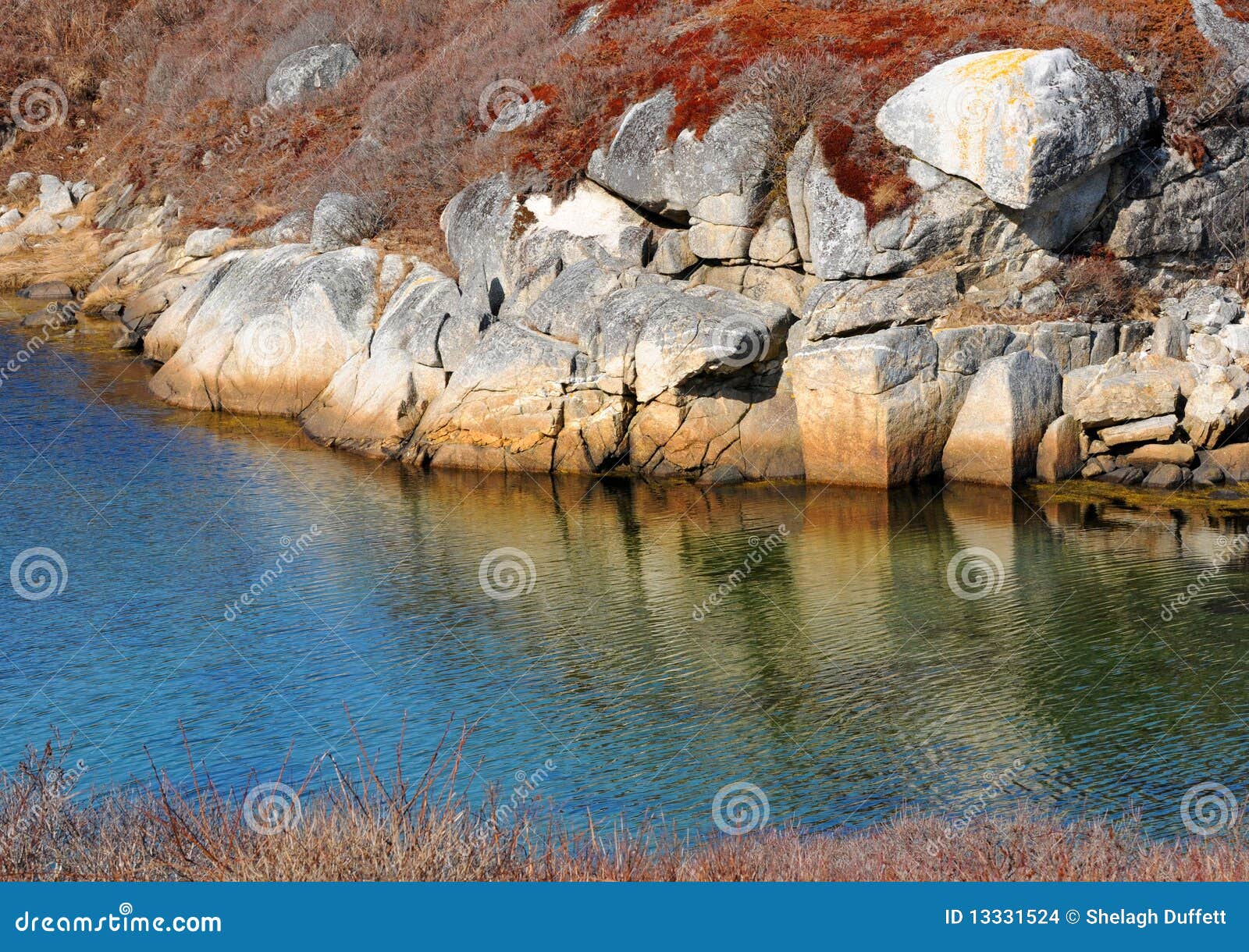 outcrop and water