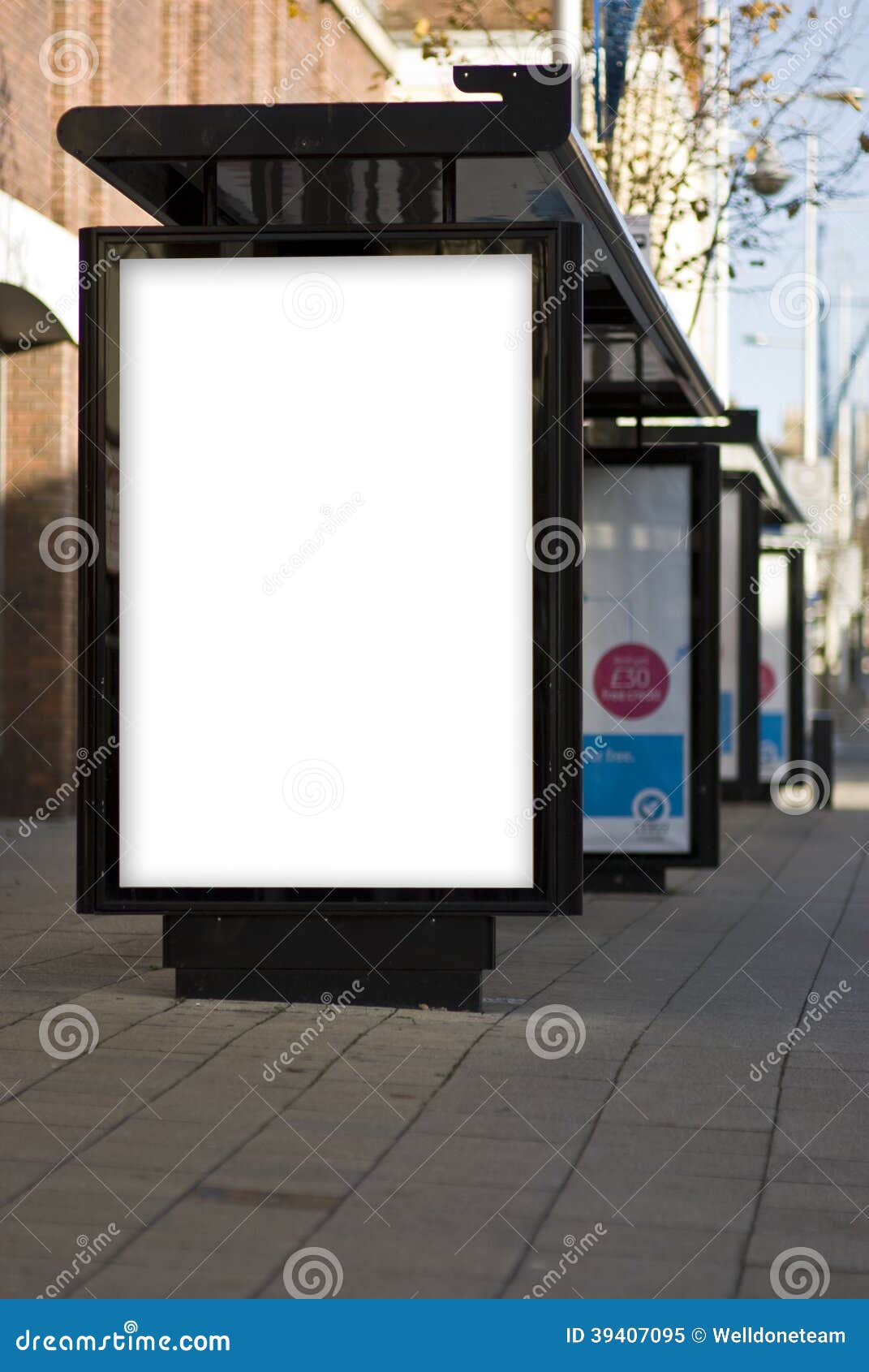 Outdoor Advertising MockUp Template Stock Image Image of adshell