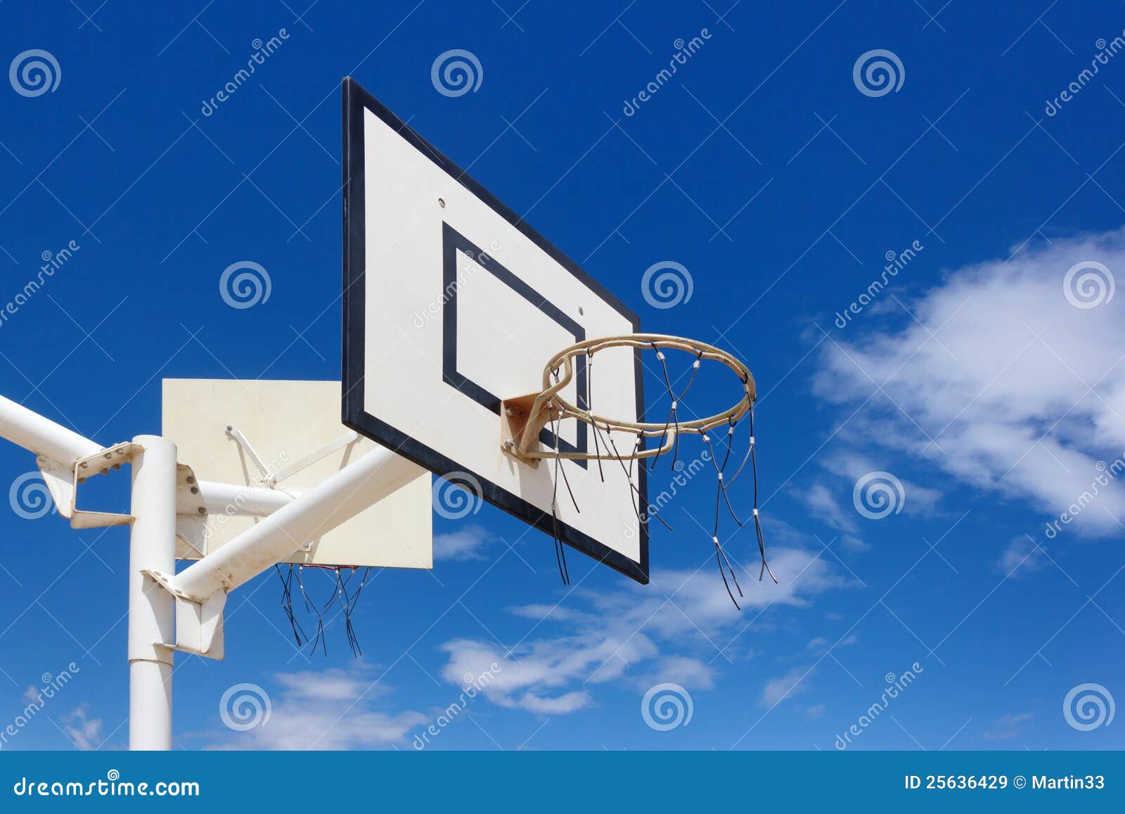 Outdoor basketball hoop stock image. Image of white, outdoor 25636429