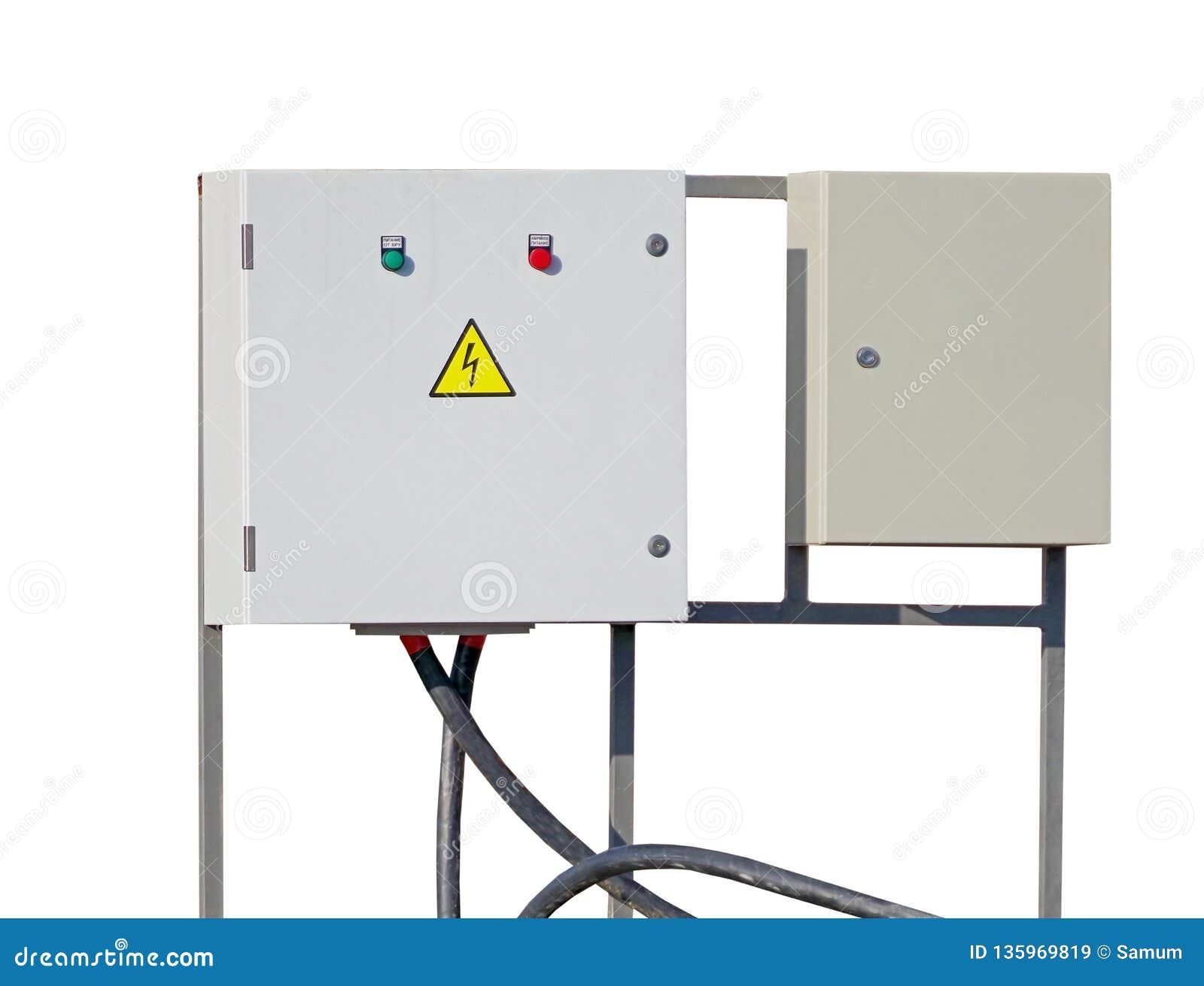Outdoor Cabinets For Electrical Equipment Stock Image Image Of