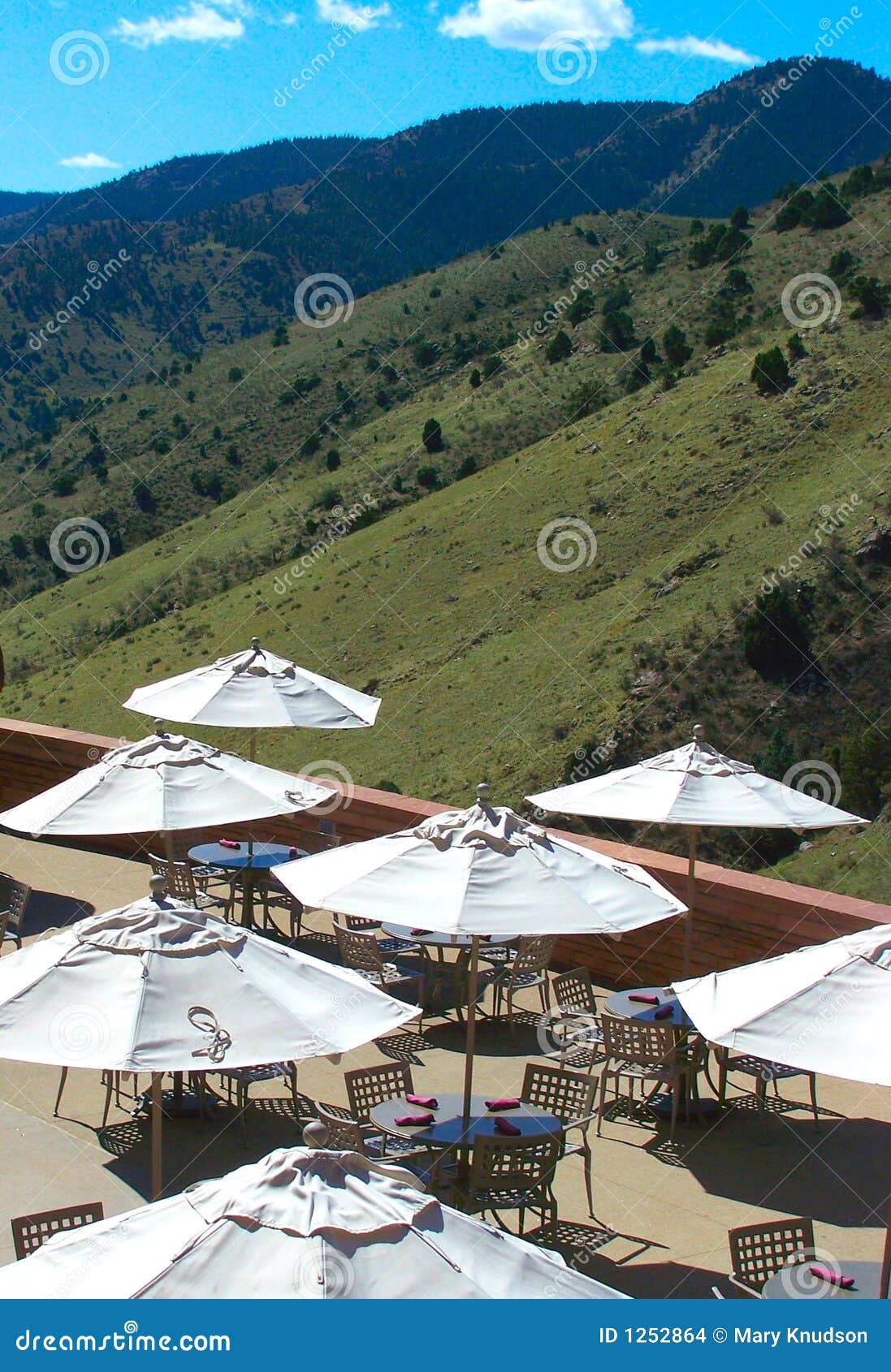 Outdoor Cafe stock photo. Image of event, foothills, cafe 1252864