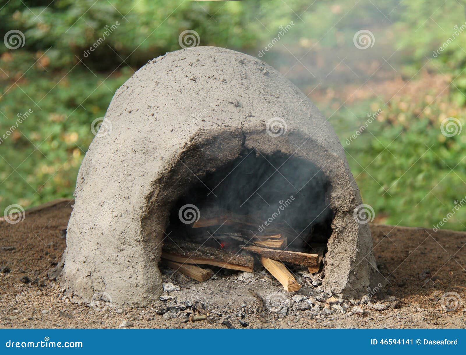 Outdoor Clay Oven. stock image. Image of glowing, embers 46594141