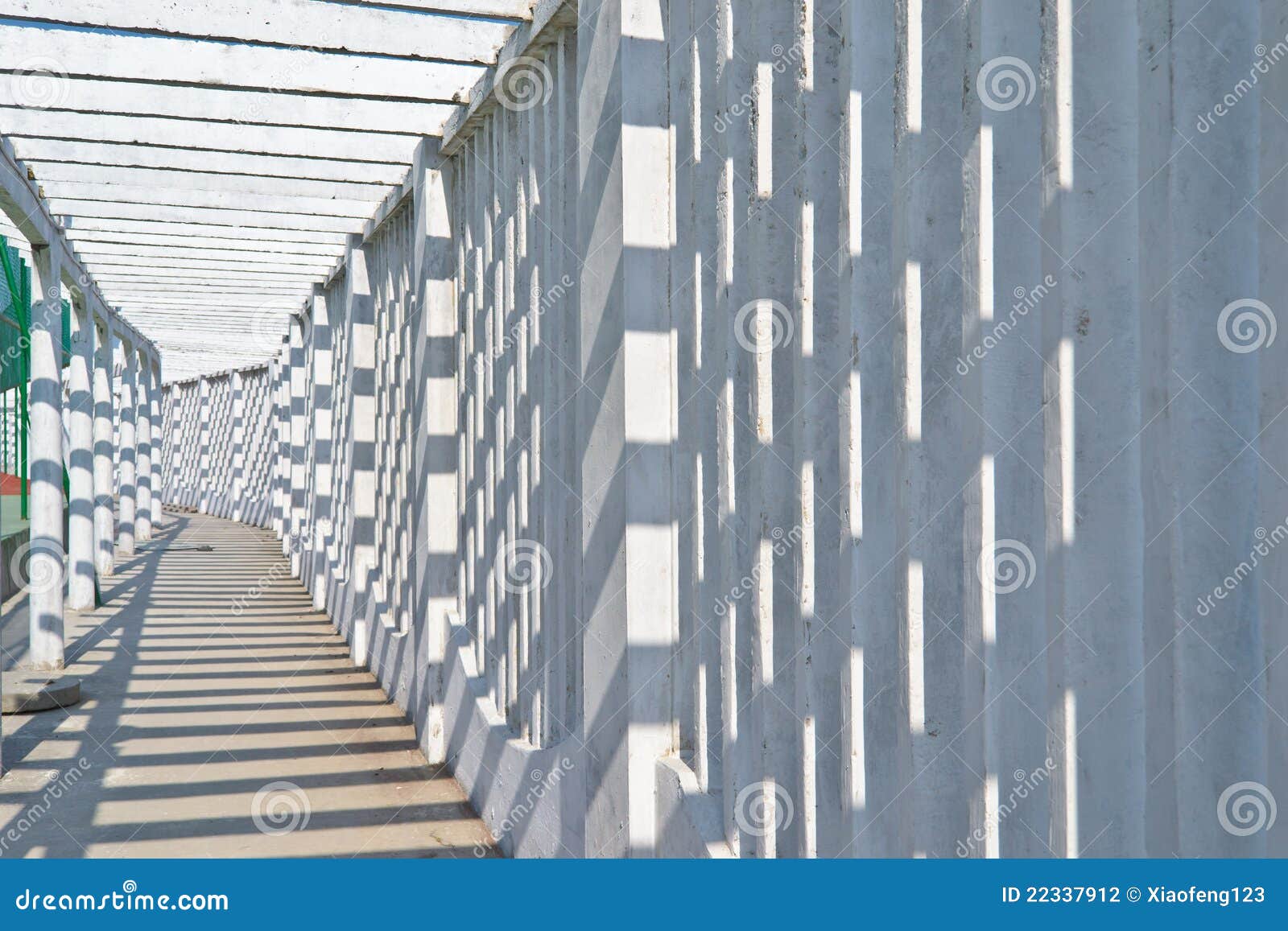 Outdoor corridor stock photo. Image of sunshine, columns 22337912