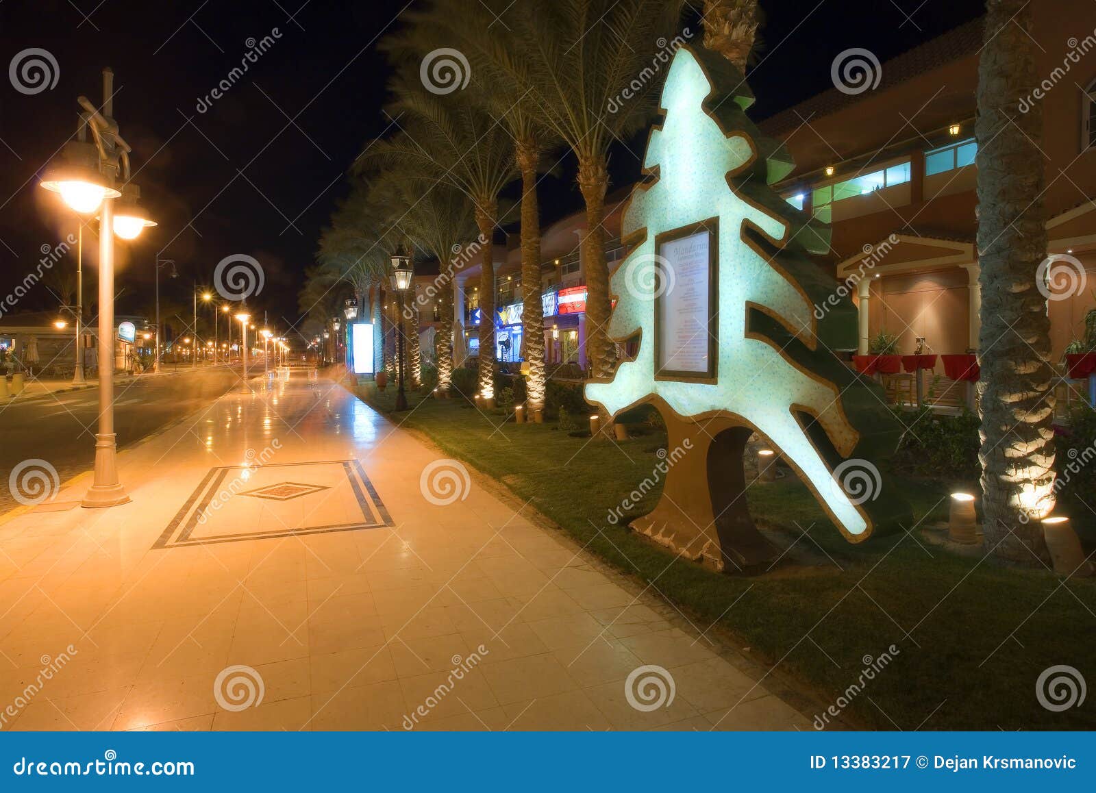 Outdoor in Egypt stock image. Image of night, modern 13383217