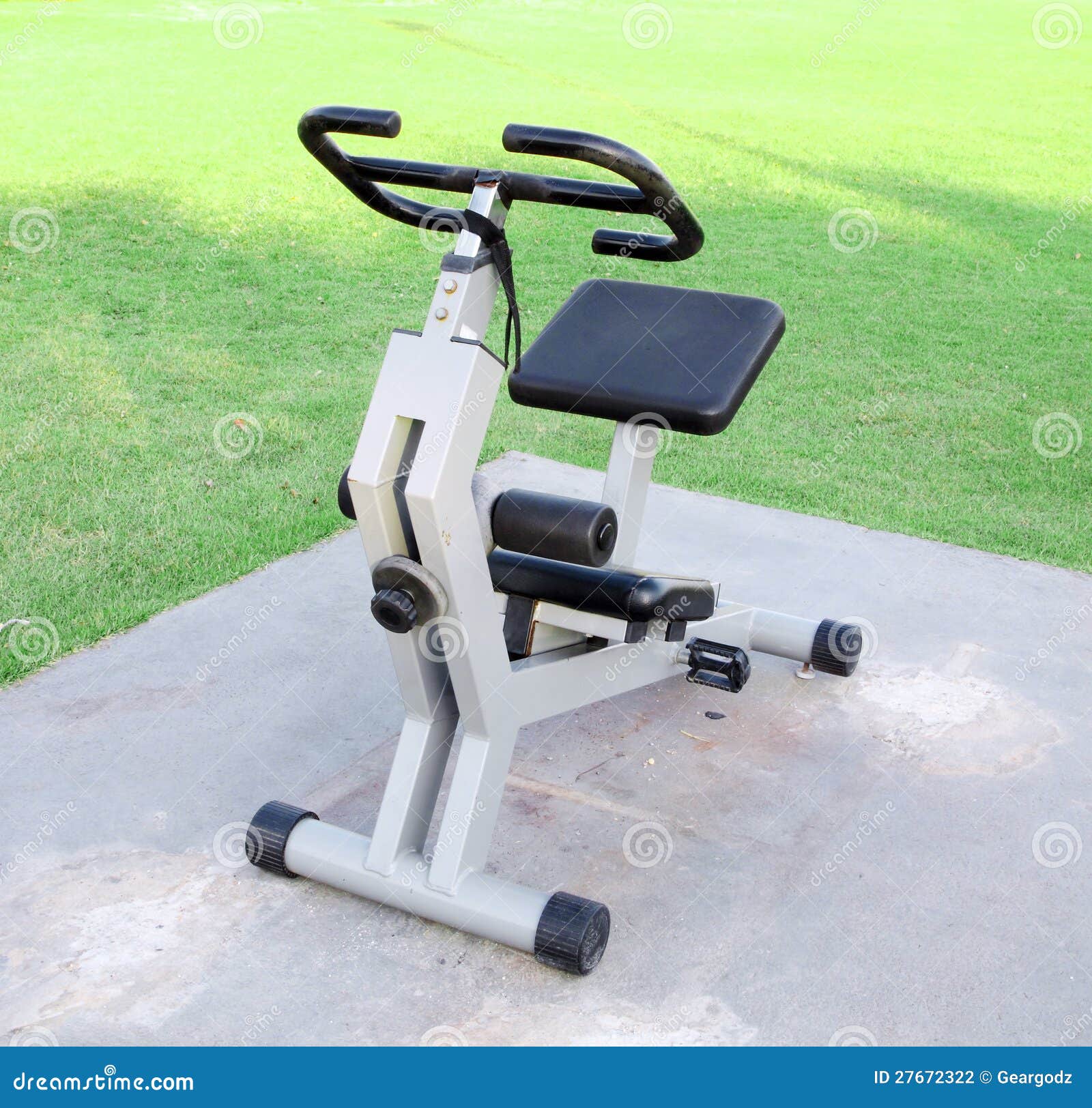 Outdoor exercise machine stock photo. Image of blue, bike 27672322