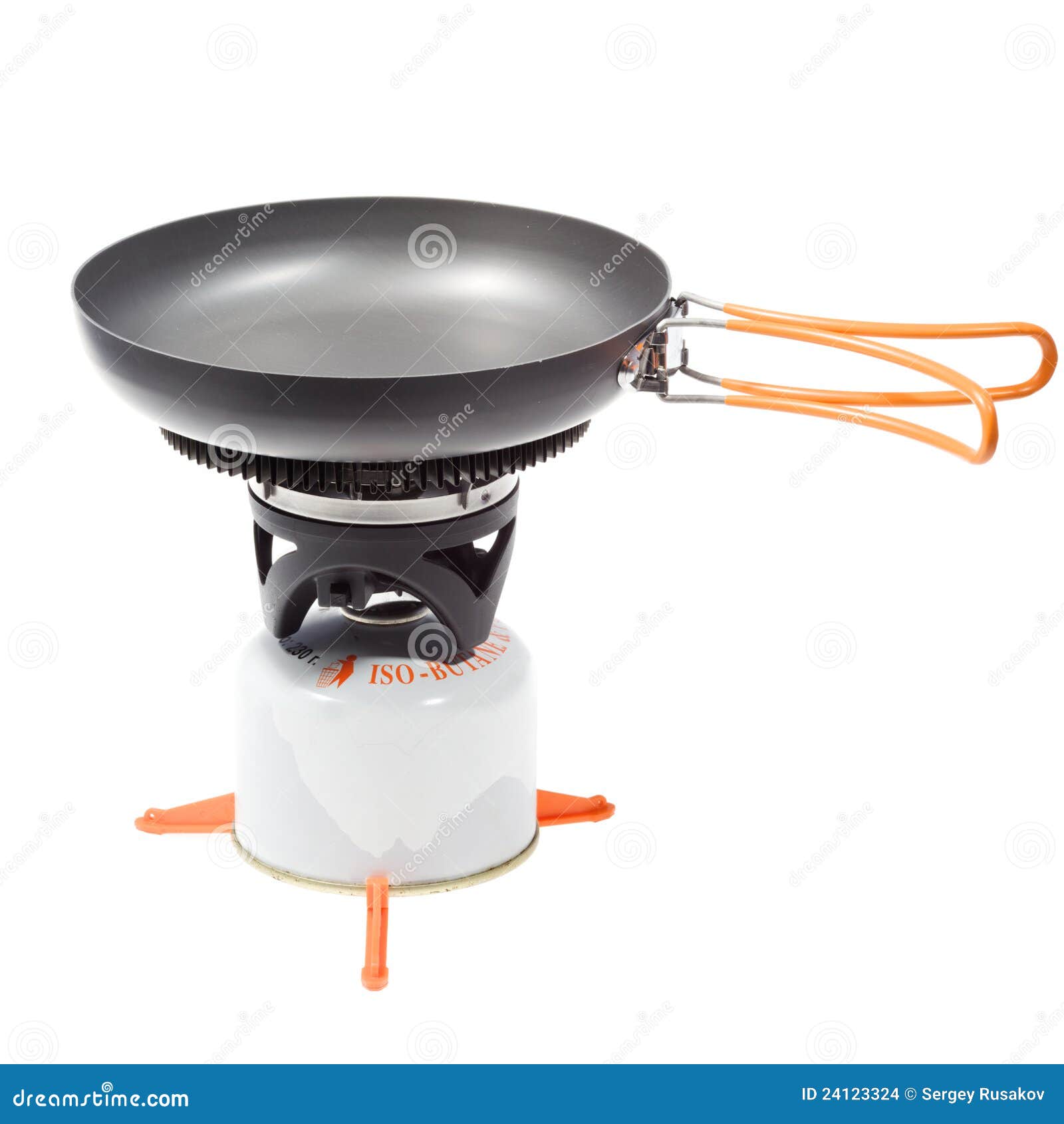 Outdoor fry pan stock photo. Image of outdoors, gasoline 24123324