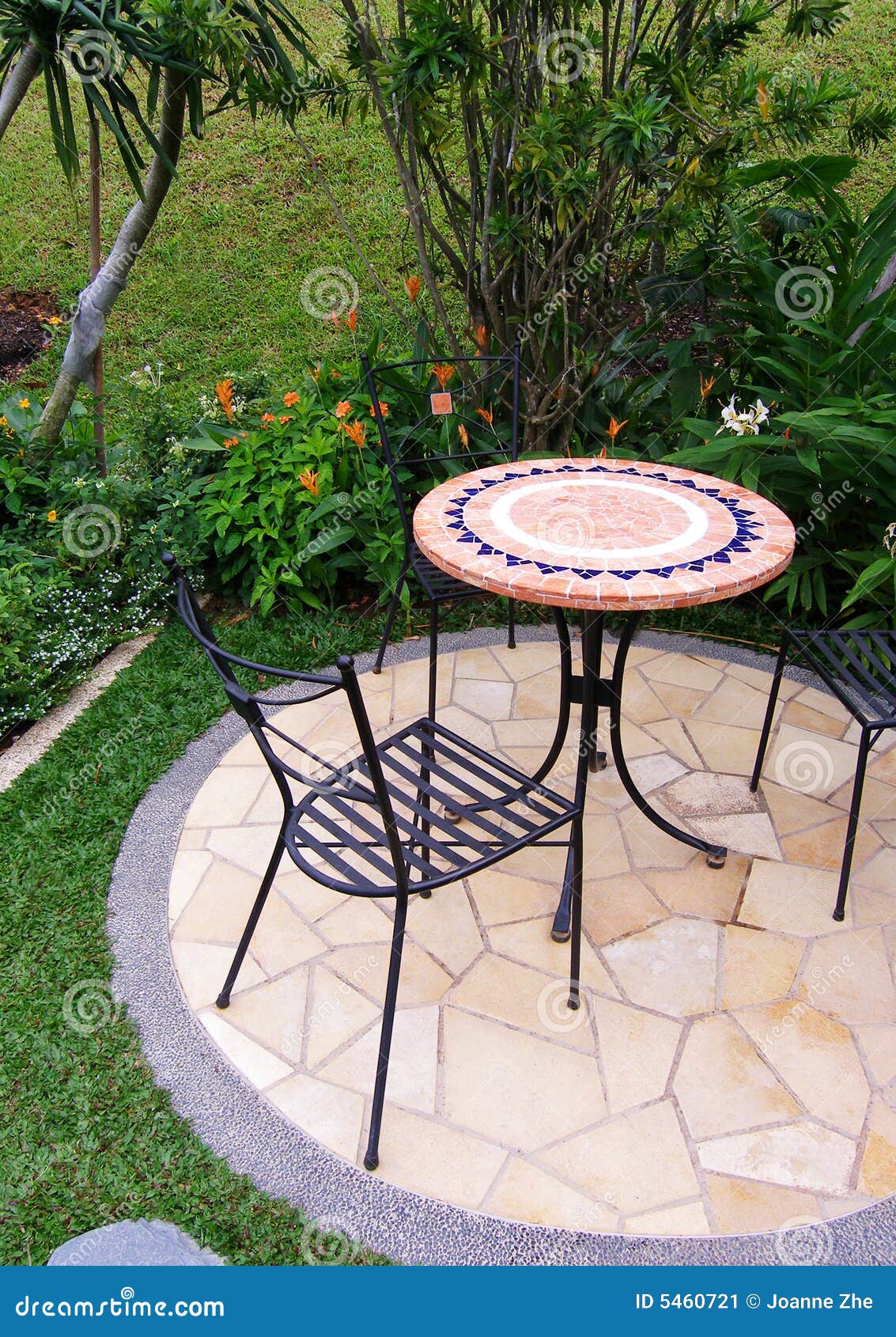 Outdoor Garden Patio Furniture Stock Image Image Of Furnitures