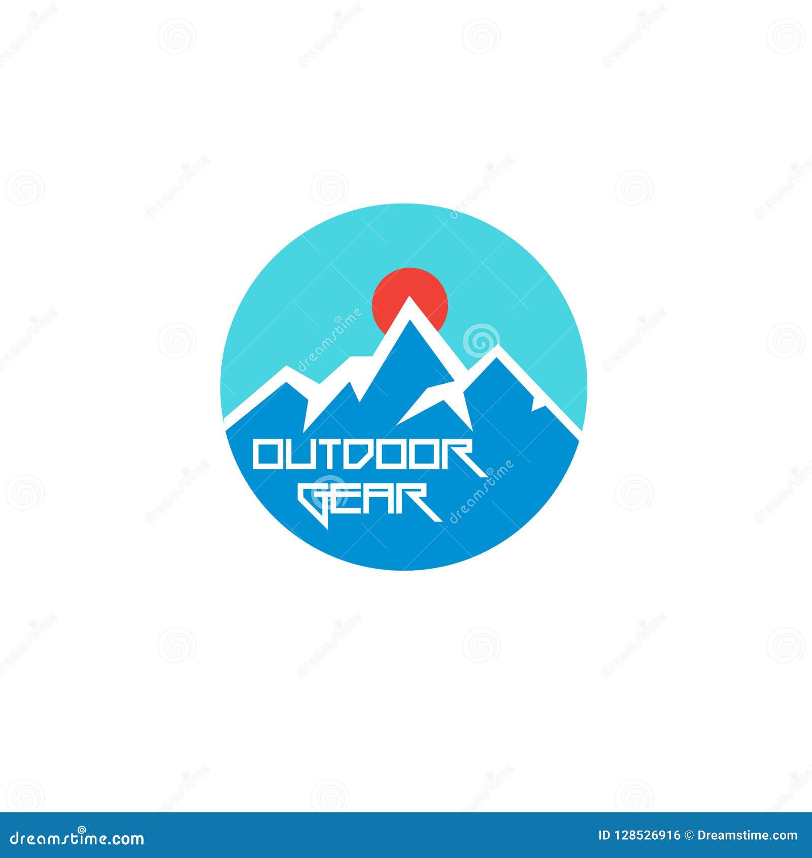 Outdoor Gear Logo Template Stock Illustration Illustration Of
