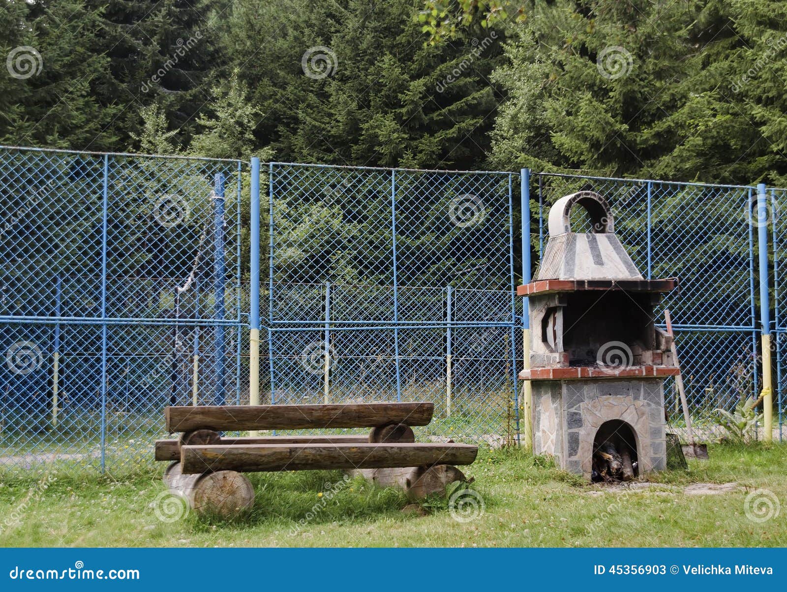 The Outdoor Kitchen in Vitosha Mountain Stock Image Image of