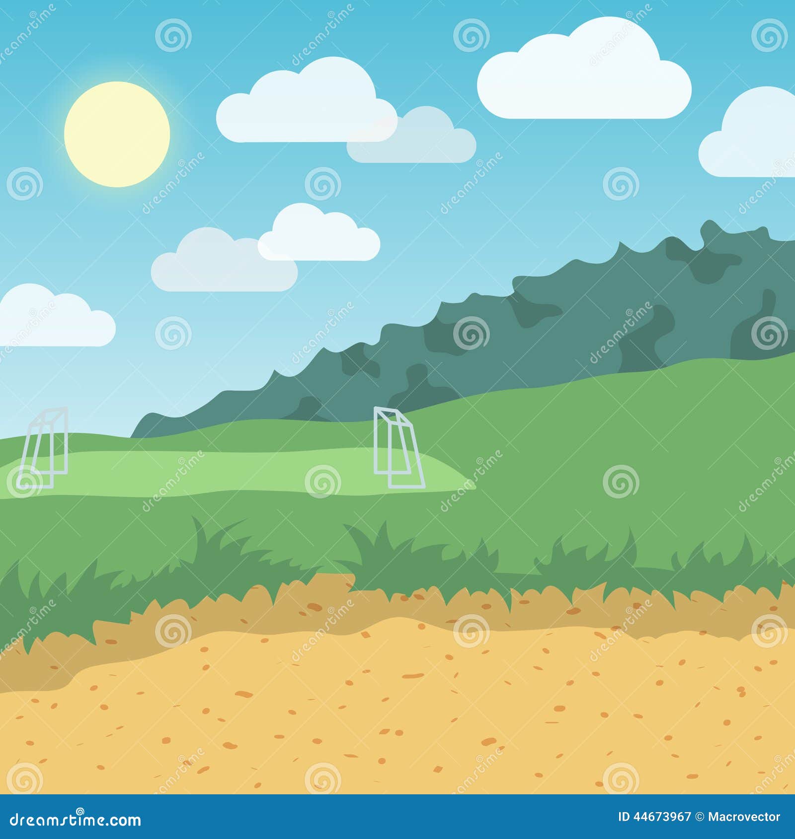 Outdoor Location Background Stock Vector Image 44673967