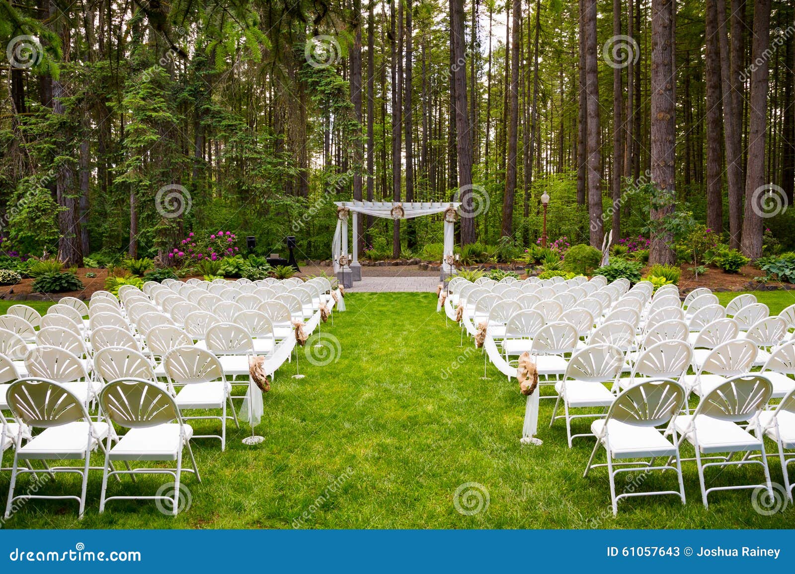 Outdoor Natural Wedding Venue In Oregon Stock Image Image Of