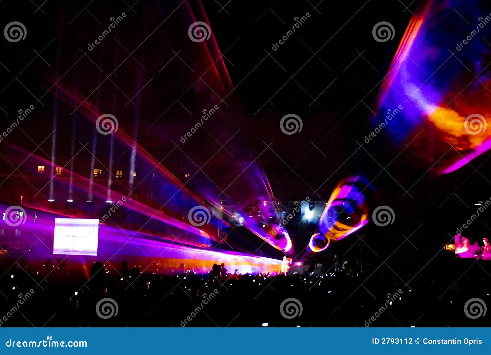 Outdoor party lights stock photo. Image of light, evening 2793112