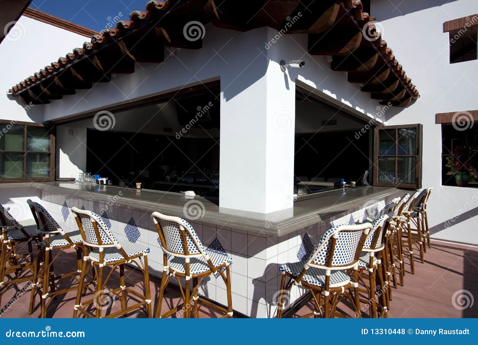 Outdoor Patio Cocktail Wine Bar Stock Photo Image of exterior, chairs