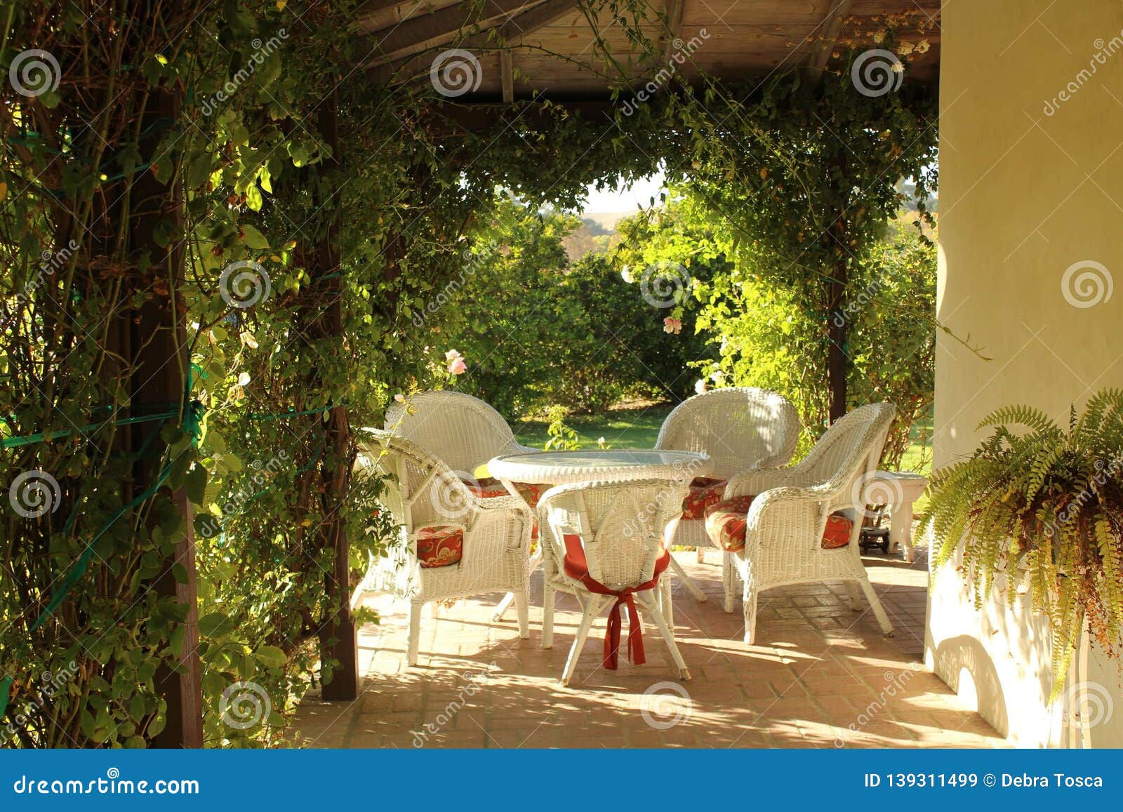 Outdoor Patio Furniture Stock Image Image Of Wicker 139311499