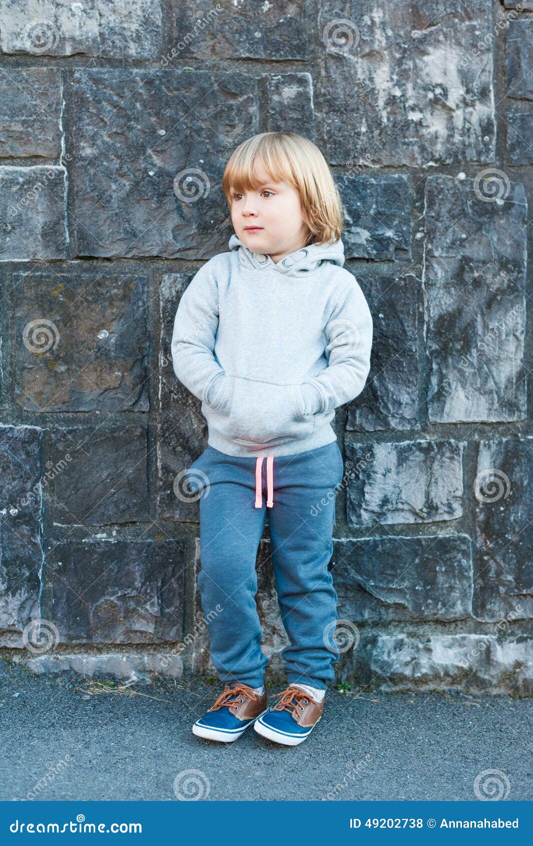 Outdoor portrait of a cute little boy. Outdoor portrait of a adorable little boy