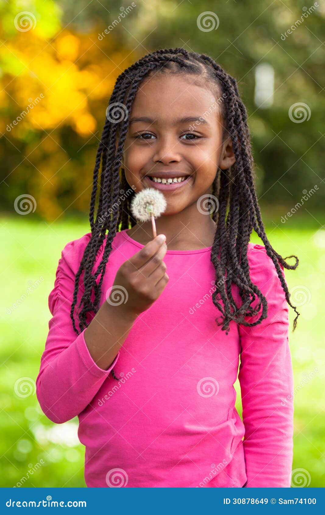 Outdoor Portrait Of A Cute Young Black Girl African Free Download