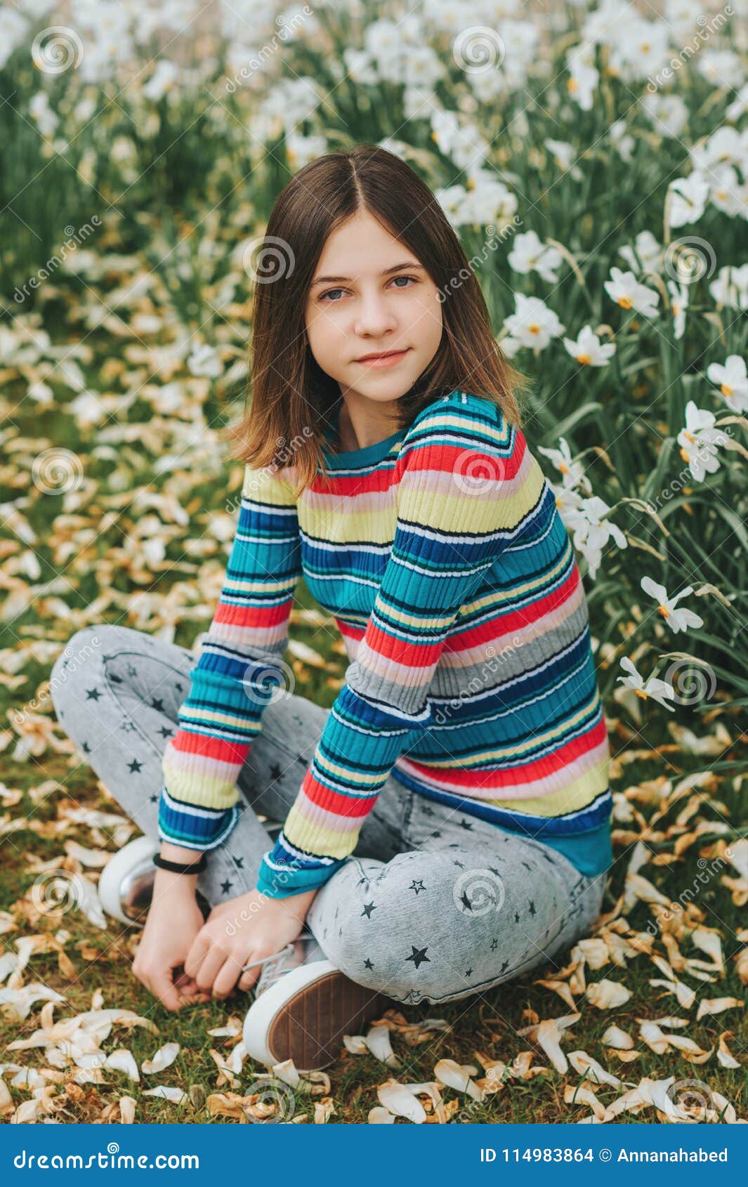 Young  preteen Outdoor Portrait of Young Preteen Girl Stock Photo - Image ...