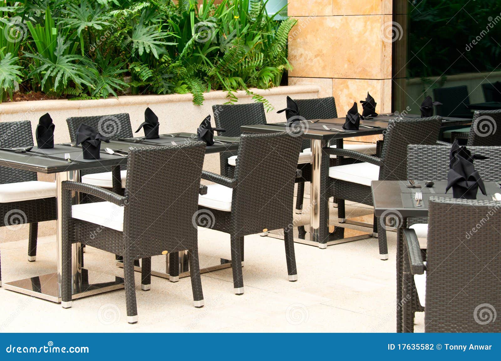 Outdoor Restaurant stock photo. Image of nature, dine 17635582