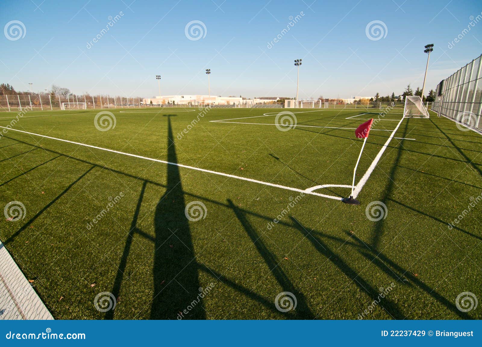 Outdoor Soccer Field stock image. Image of facility, artificial 22237429