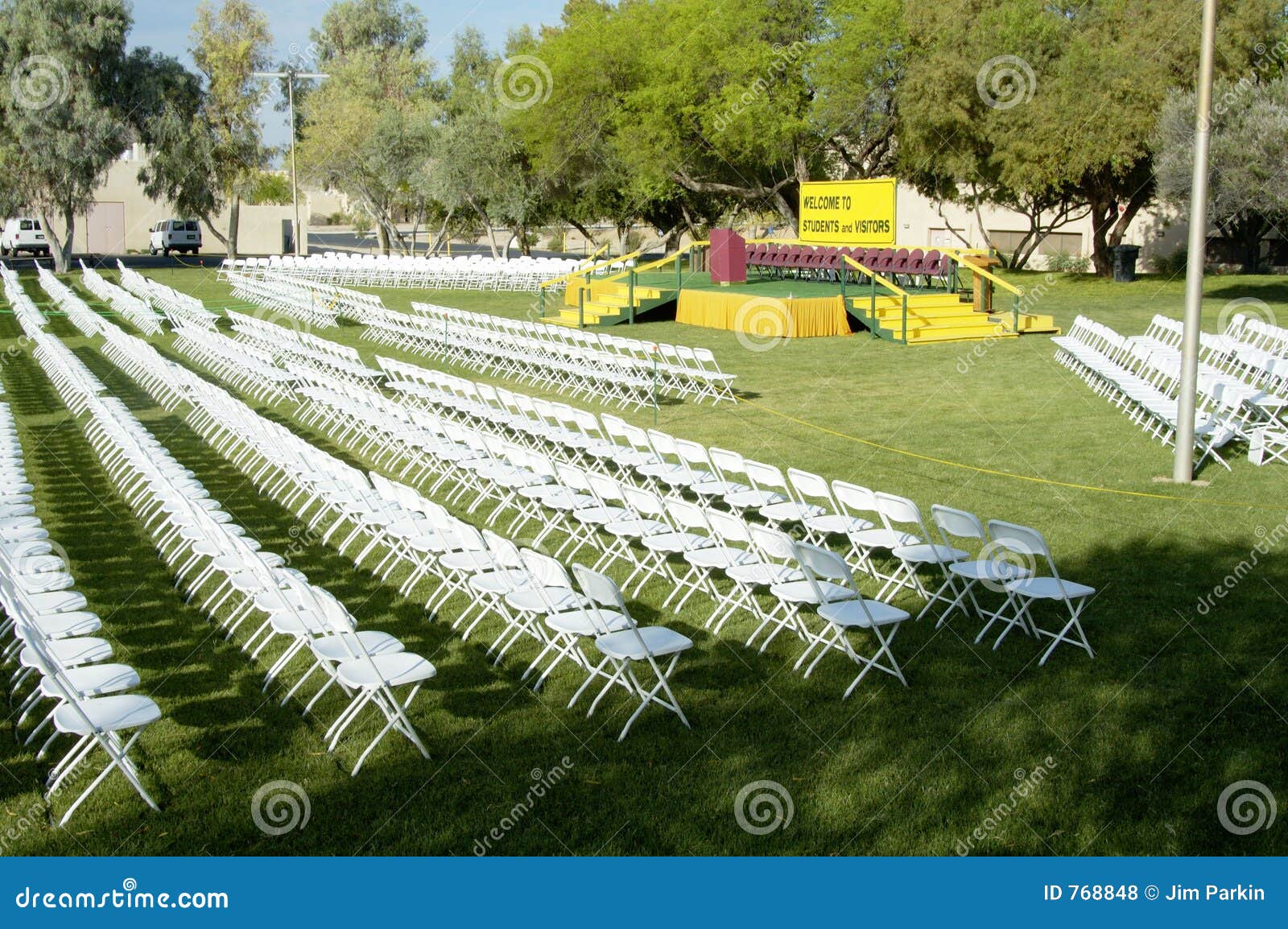 Outdoor Stage 1 stock photo. Image of gathering, aisles 768848