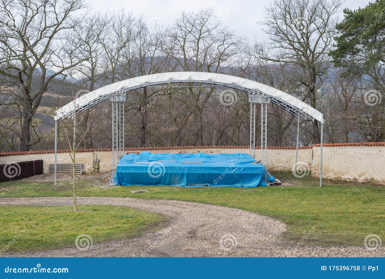 Download Outdoor Stage Empty, Concert Canceled Postponed Stock Photo - Image of entertainment, concert ...