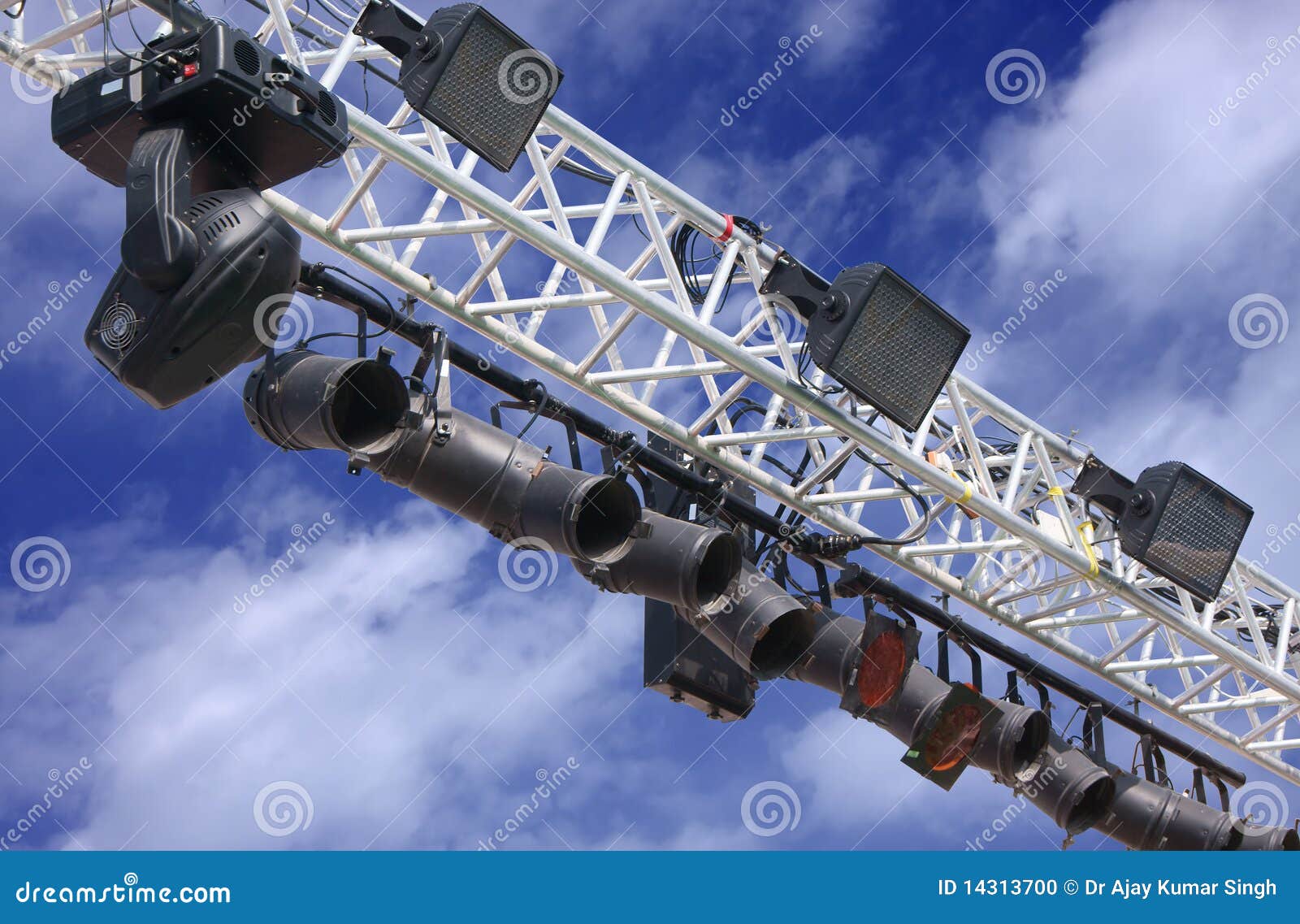 Outdoor Stage Lighting Stock Photo Image 14313700