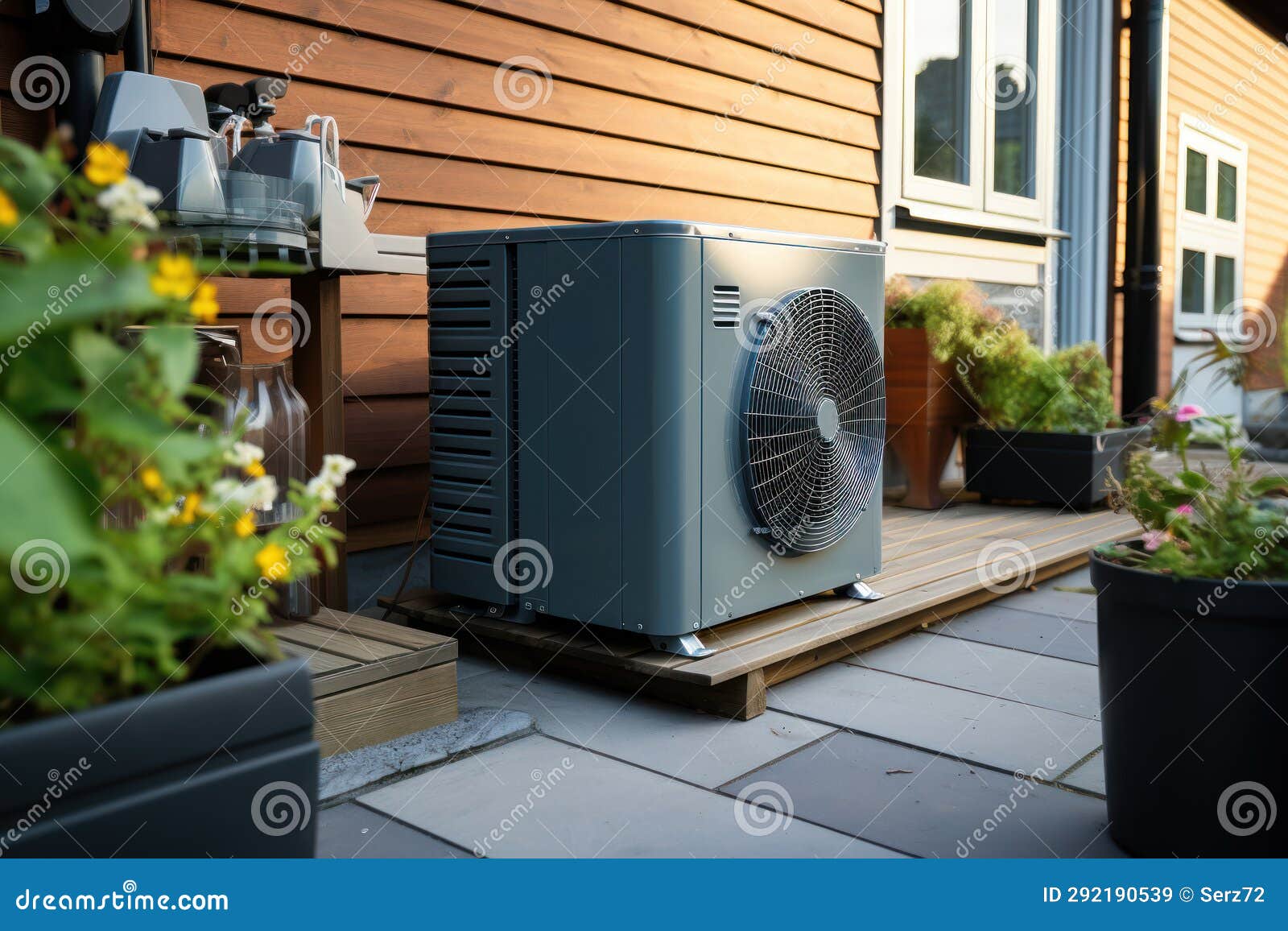 outdoor unit of air source heat pump