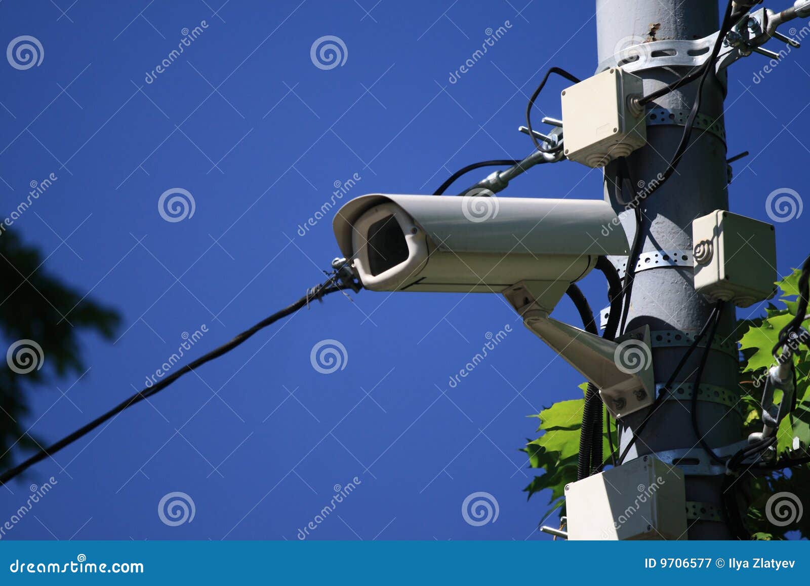 Outdoor video camera stock image. Image of privacy, accident 9706577