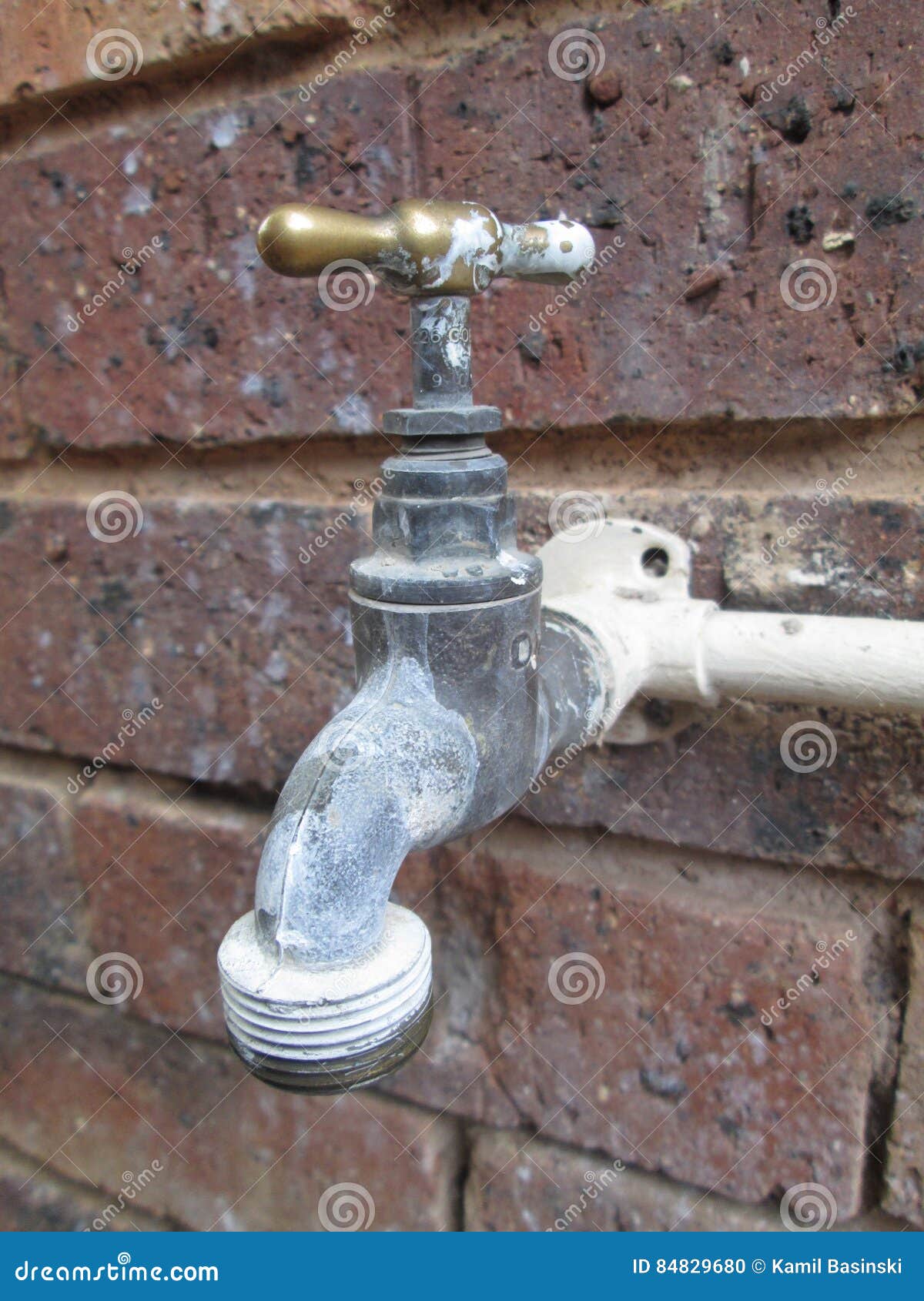 Outdoor Water Tap by Kambas Stock Photo Image of outdoors, wall 84829680