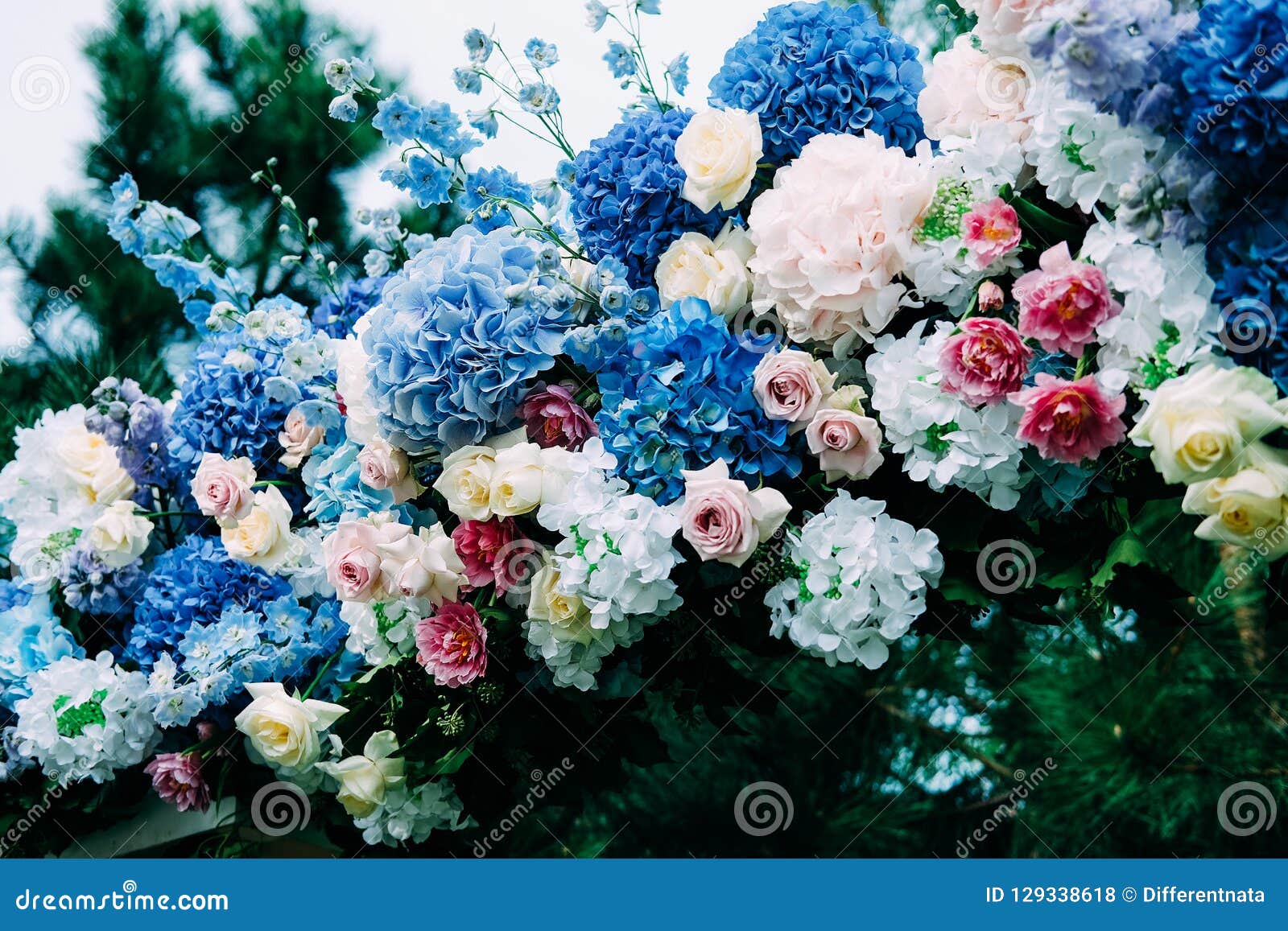 blue flower arch blue flower arch