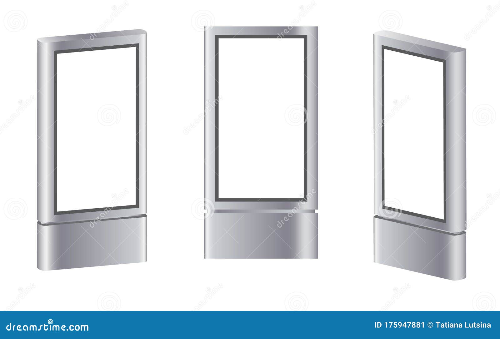 Download Outdoor White Lightbox Citylight Advertising Stand ...