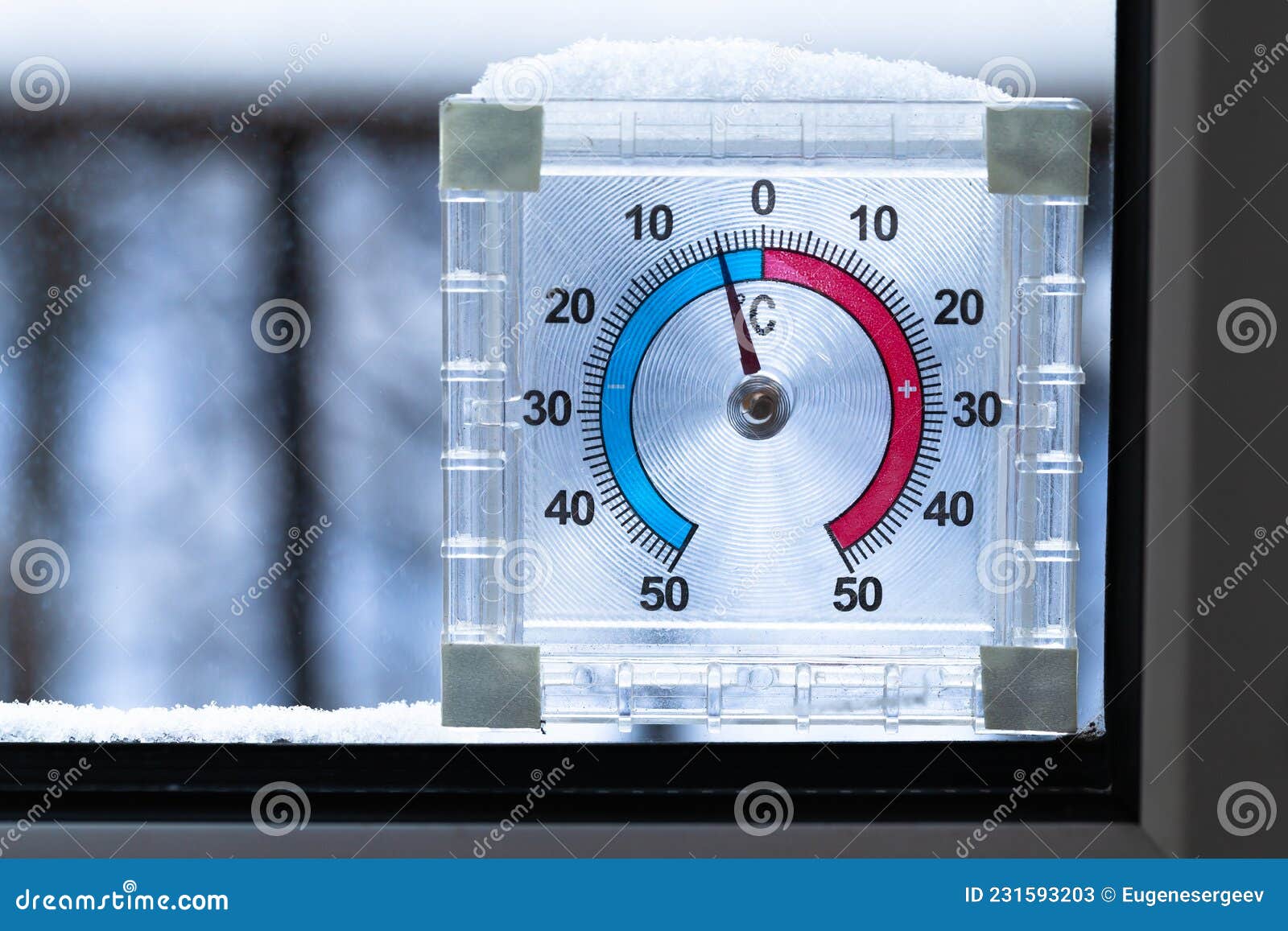 Cold Winter Weather. Outdoor Thermometer On A Window Shows A Minus Thirty  Degrees Celsius. Low Temperatures Under Zero Stock Photo, Picture and  Royalty Free Image. Image 69826531.