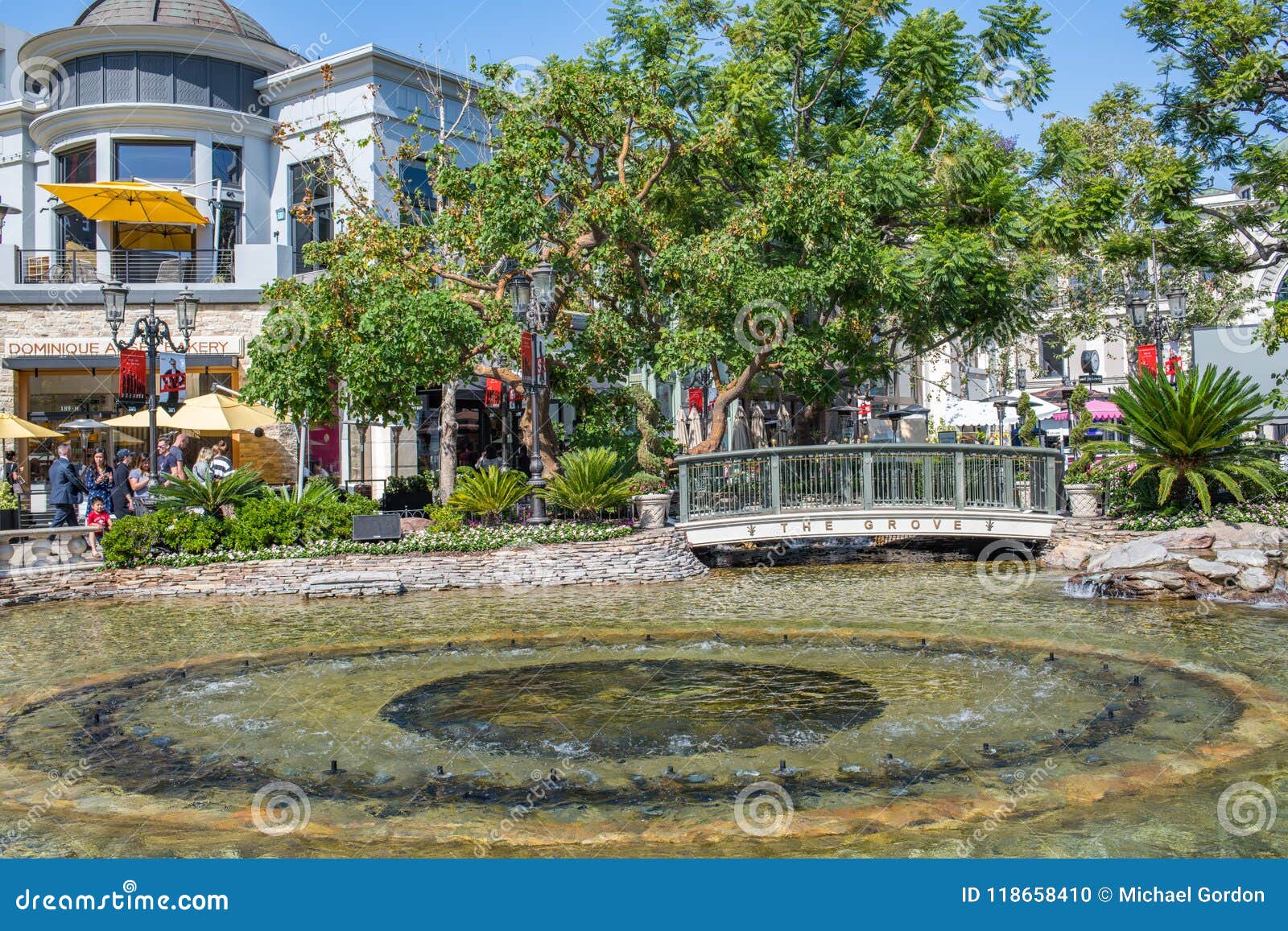 Outdoors at the Grove Shopping Center in Los Angeles Editorial Image