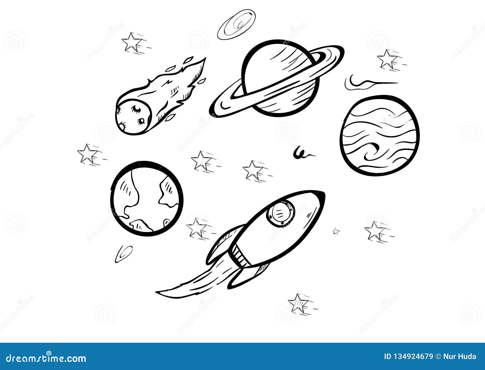 easy to draw the planets