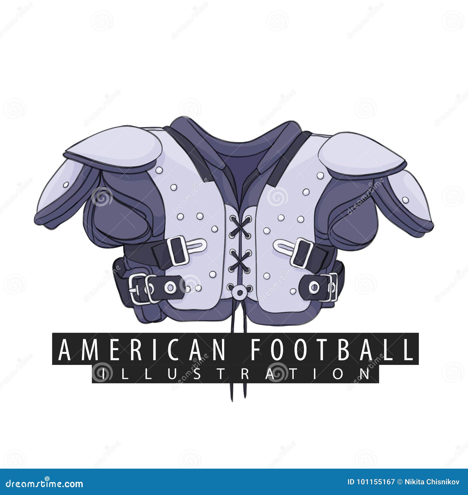 Outfit For American Football Stock Vector Illustration Of Helmet American