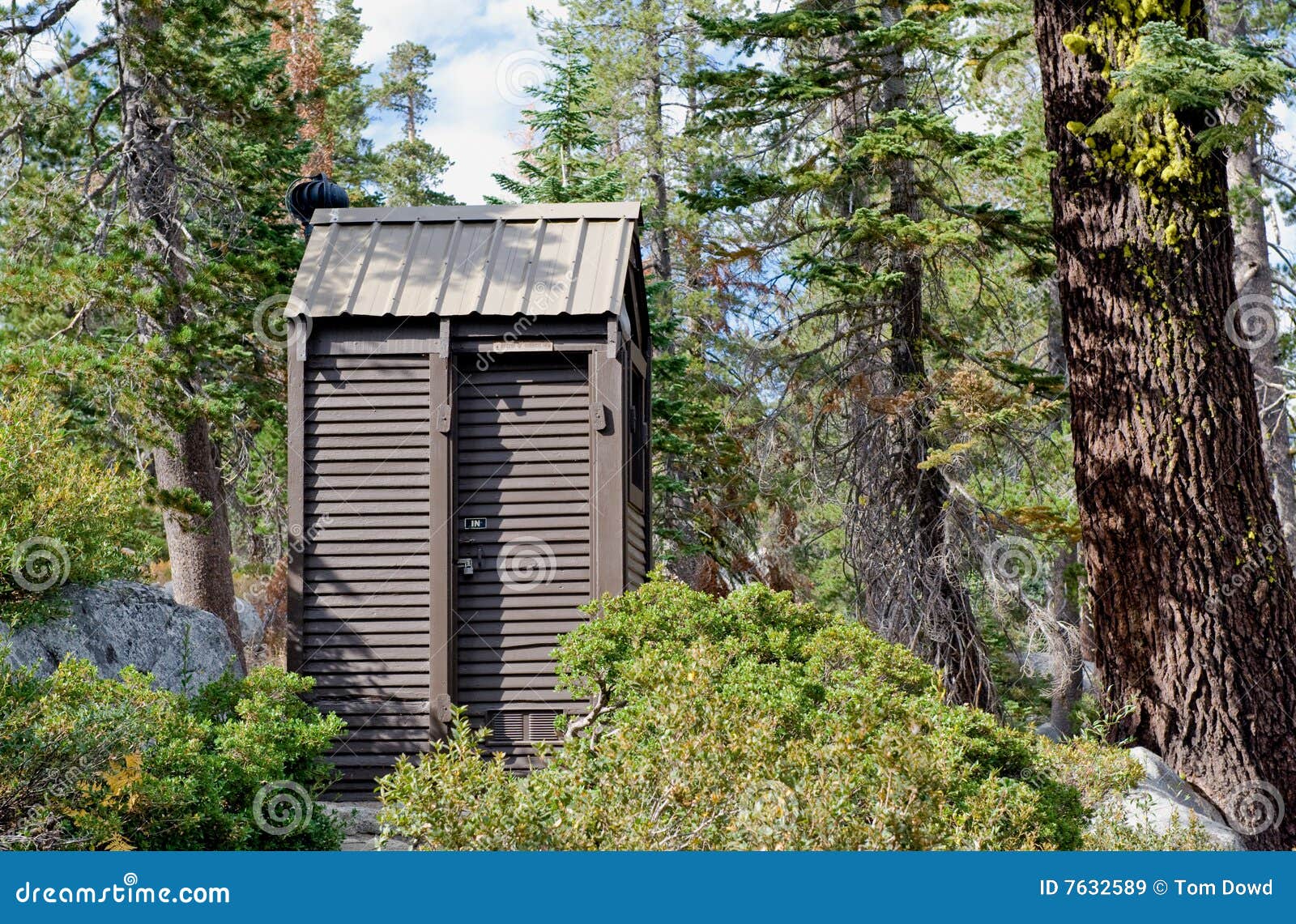 Outhouse toilet in forest stock image. Image of countryside 7632589